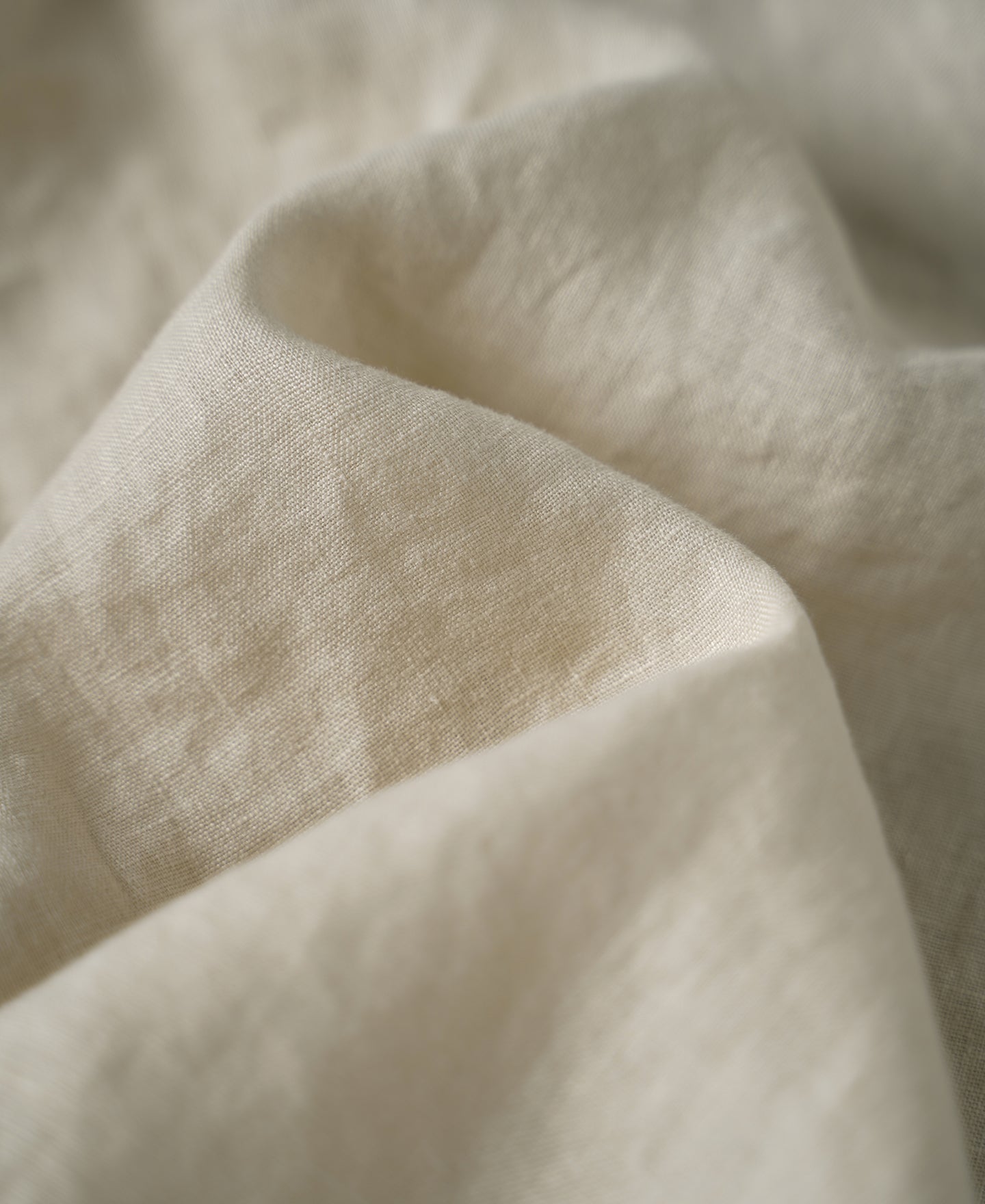 1950s Italian Collar Linen Shirt - Apricot - Size XS-M
