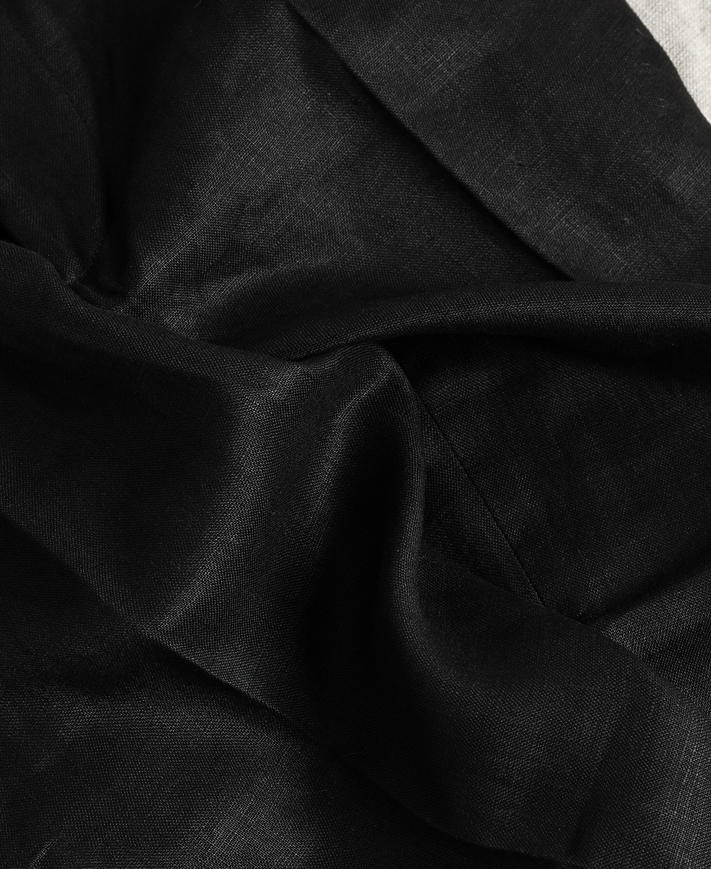 Lot 841 1940s Linen Two Tuck Slacks - Black