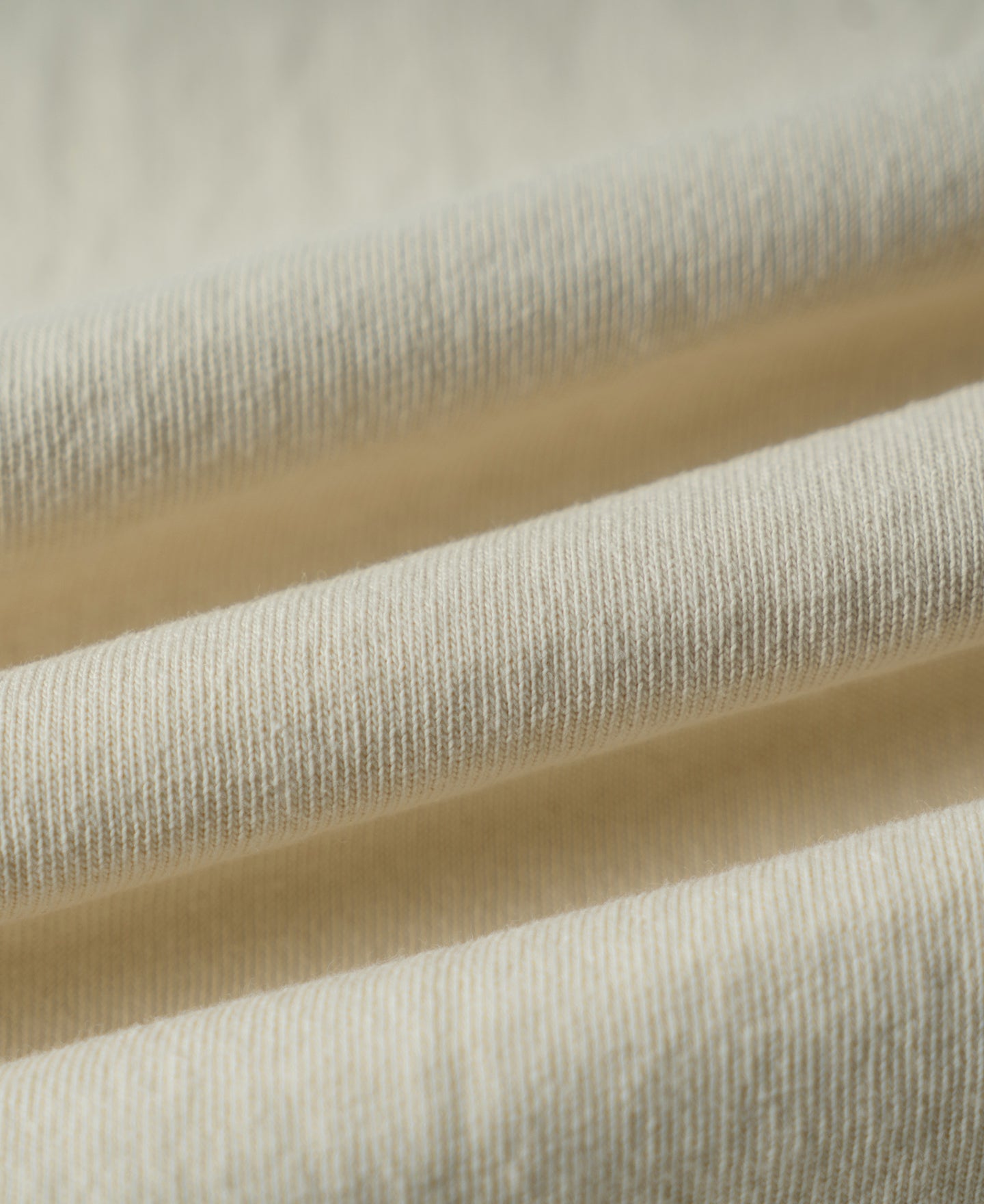 Regular Fit Heavyweight Tubular Jersey T-Shirt - Cream White