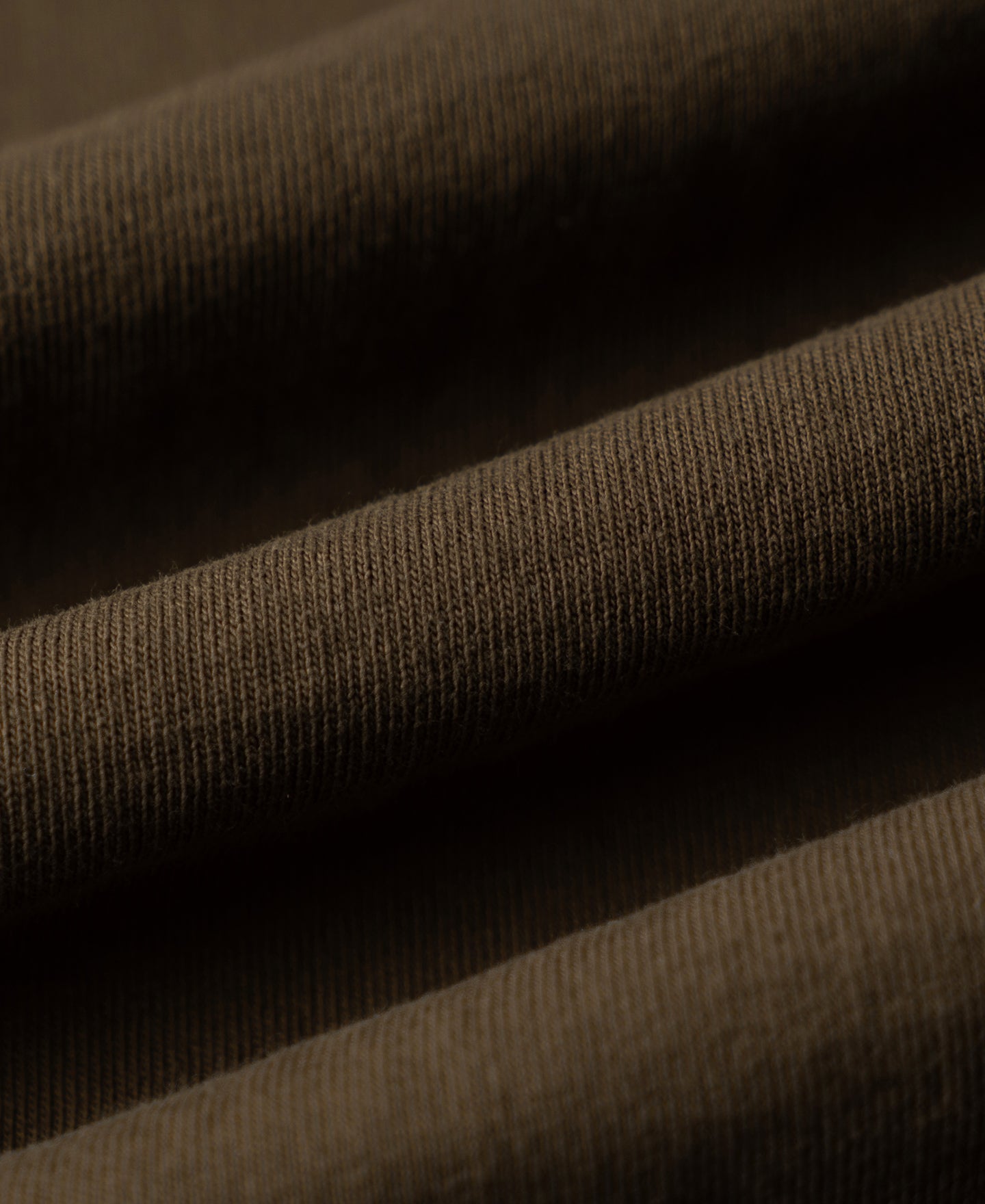 Regular Fit Heavyweight Tubular Jersey T-Shirt - Brown
