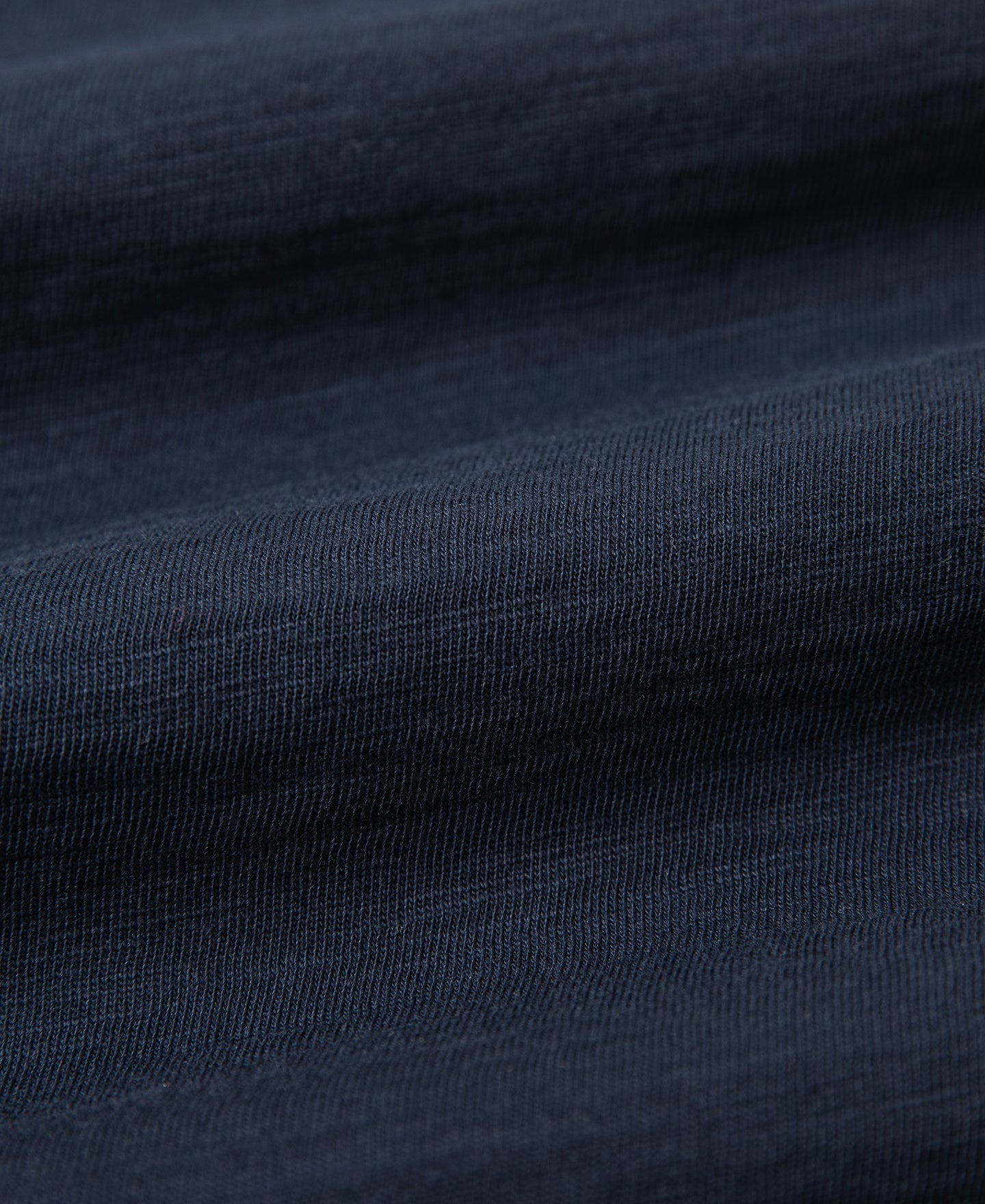 Heavyweight Slub Cotton Short Sleeve T-Shirt - Indigo