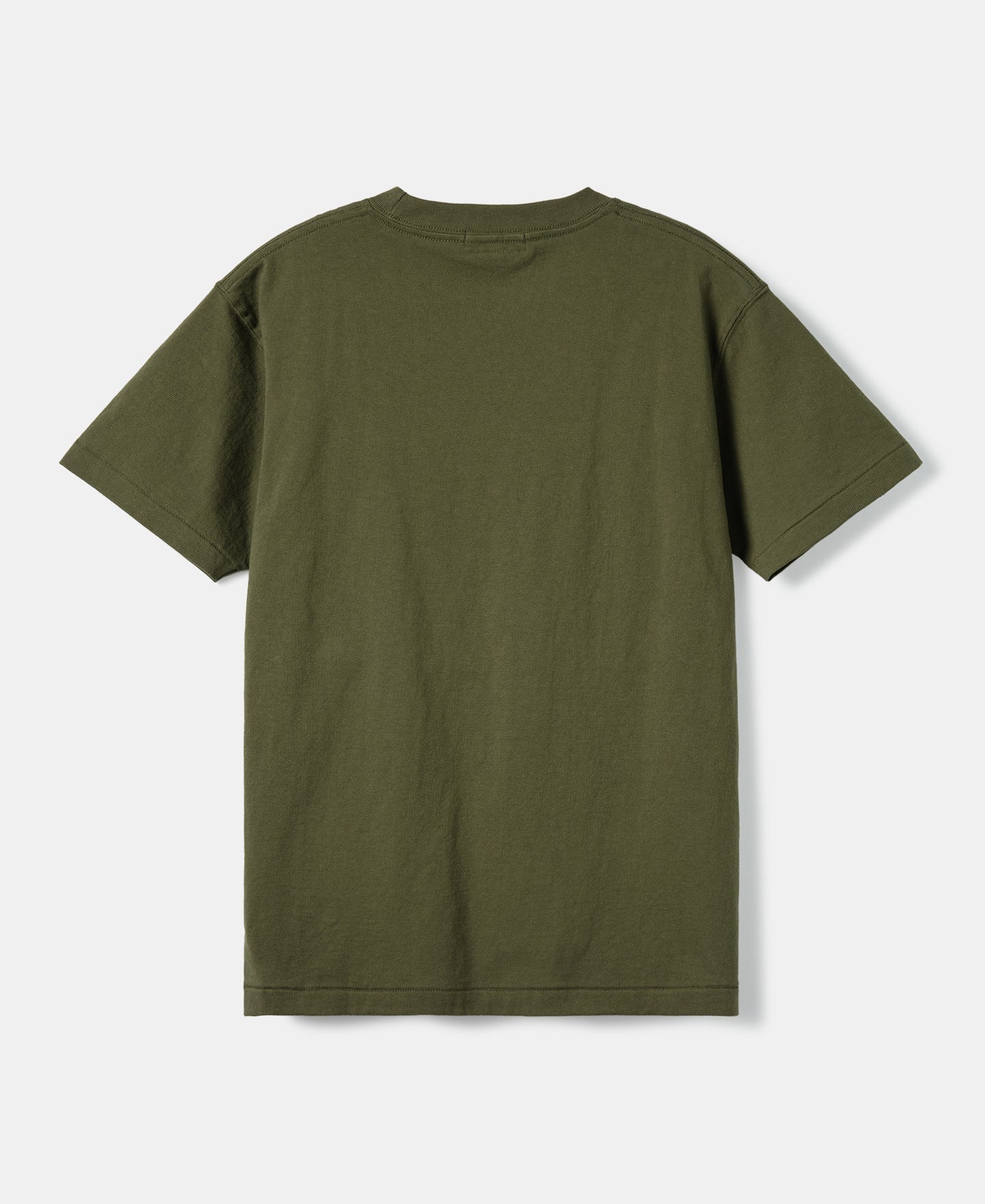 Regular Fit Heavyweight Tubular Jersey T-Shirt - Olive