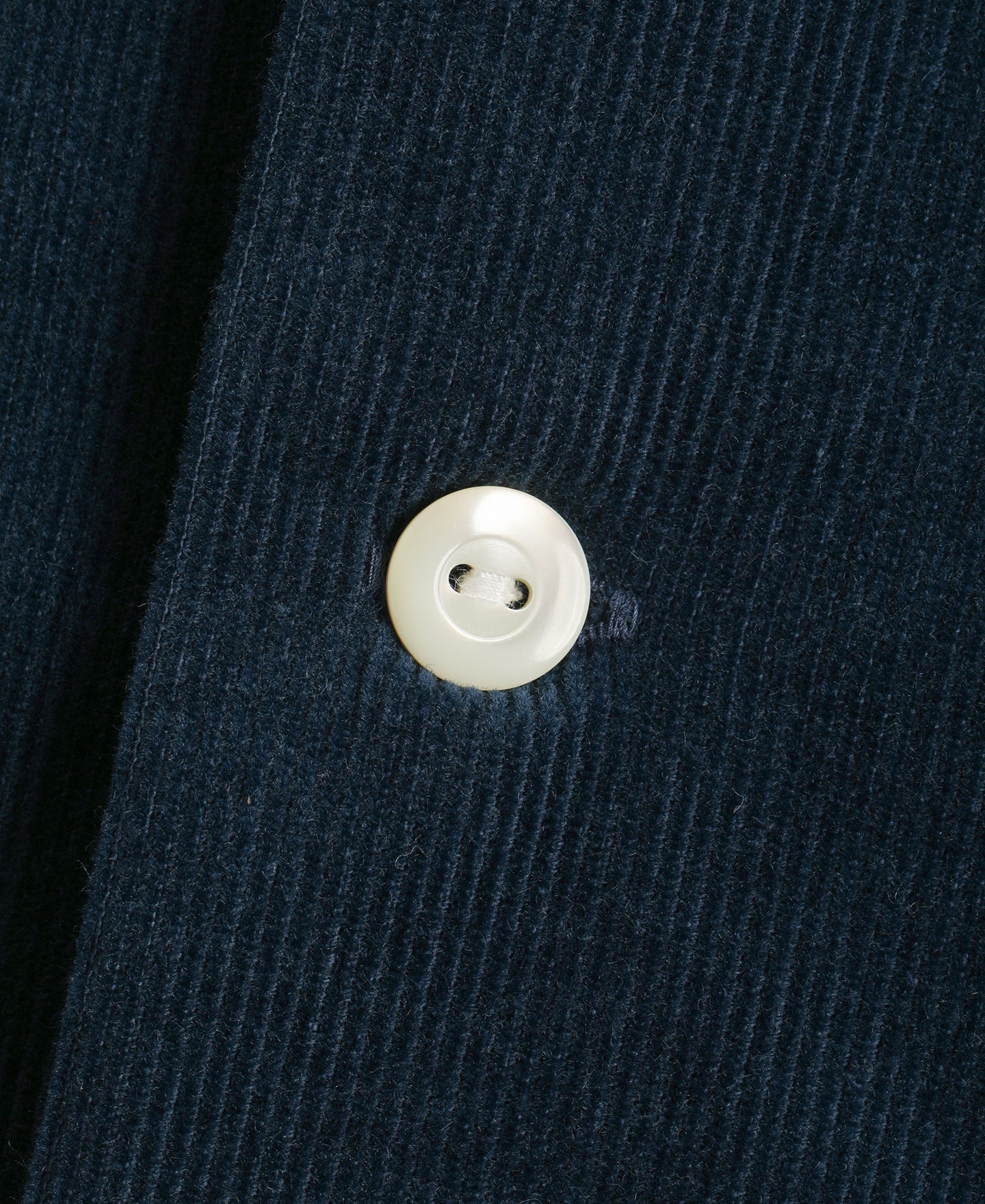Lot 220 Corduroy Open Collar Shirt - Indigo