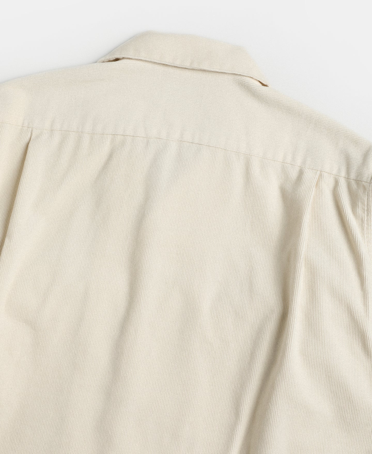 Lot 220 Corduroy Open Collar Shirt - Cream