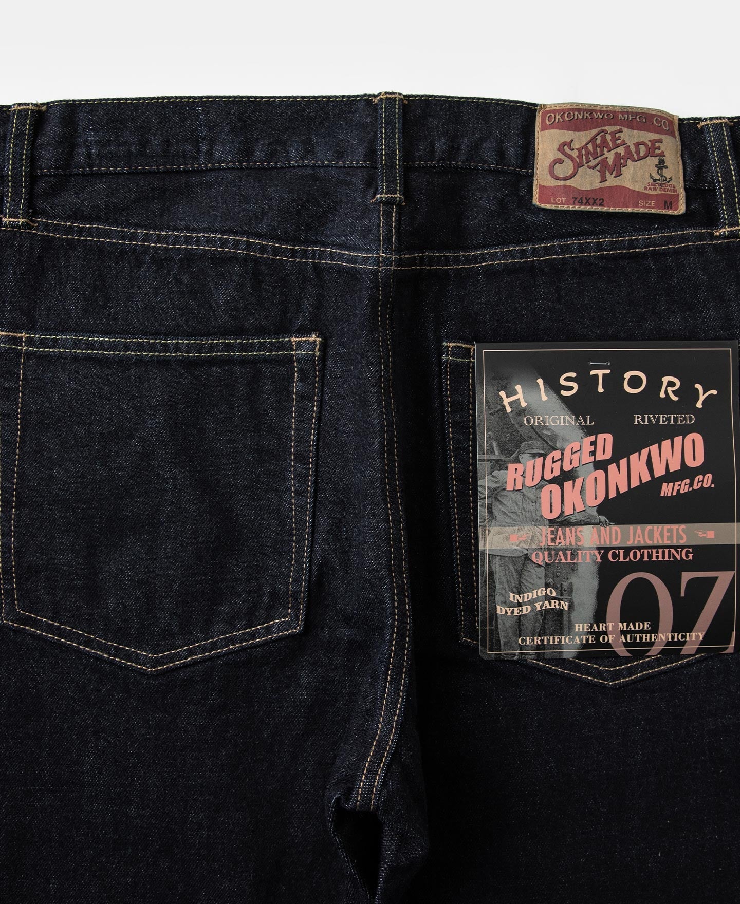 15 oz Slim Tapered Selvedge Denim Jeans - Prewashed