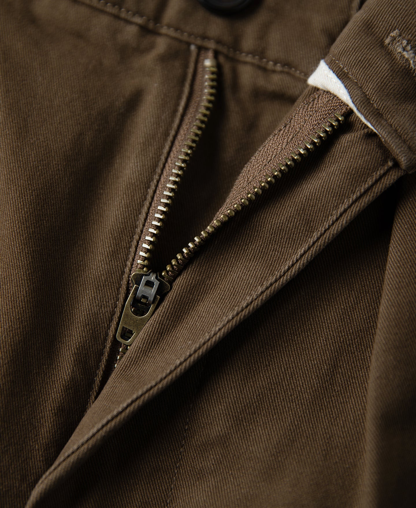 Classic Fit Two-Pleated Chino - Brown