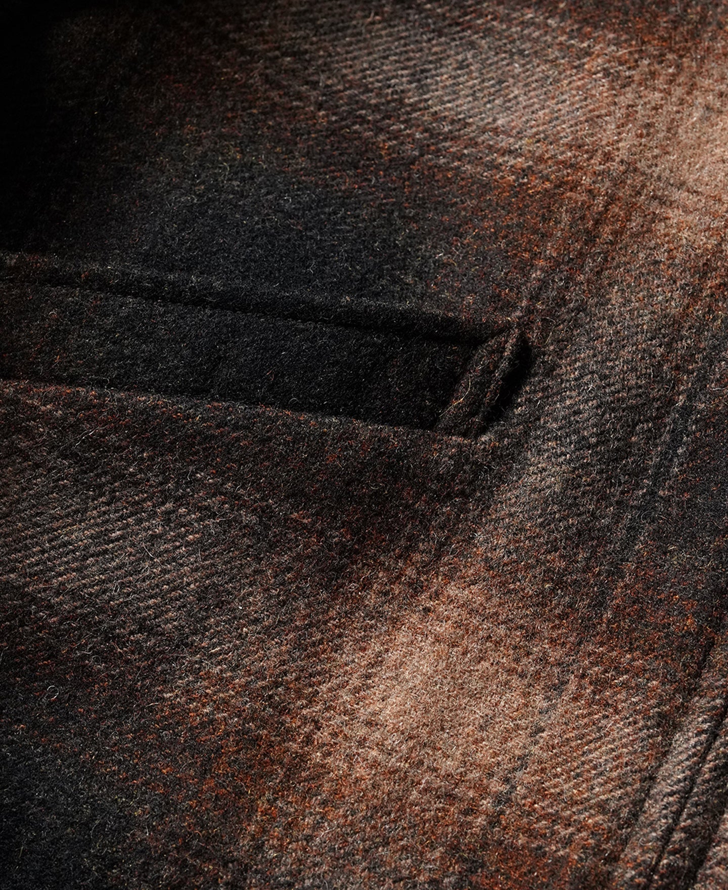 1930s Wool Shadow Plaid Tweed Cossack Jacket