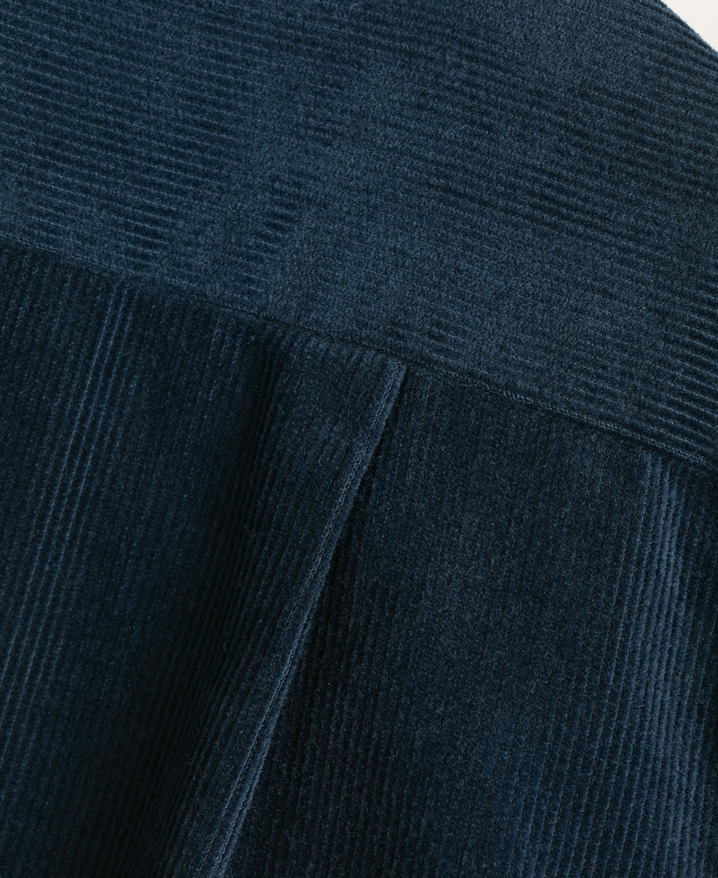 Lot 220 Corduroy Open Collar Shirt - Indigo