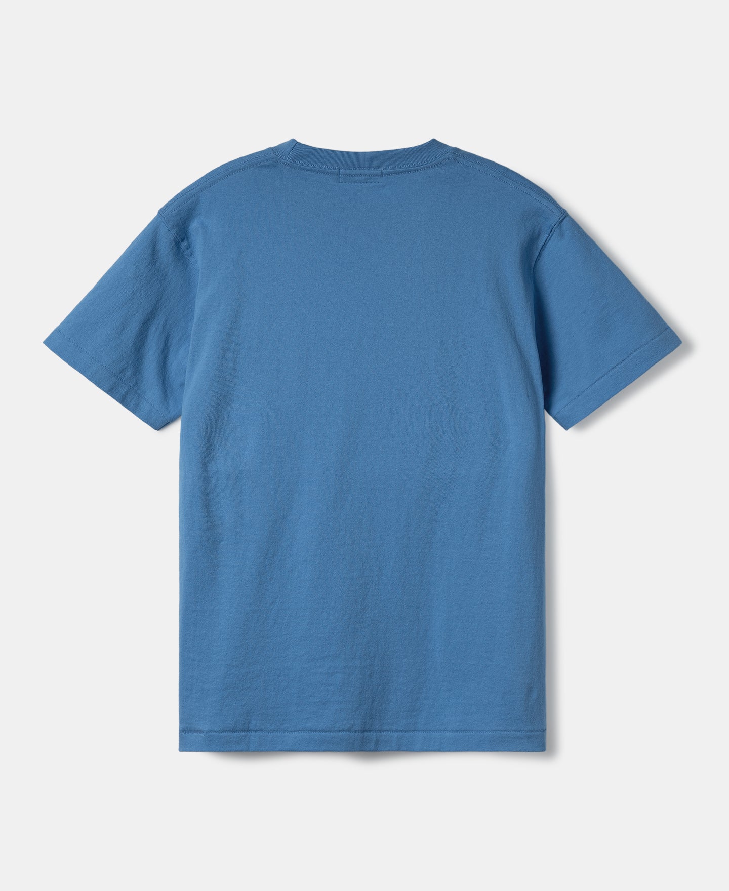 Regular Fit Heavyweight Tubular Jersey T-Shirt - Blue