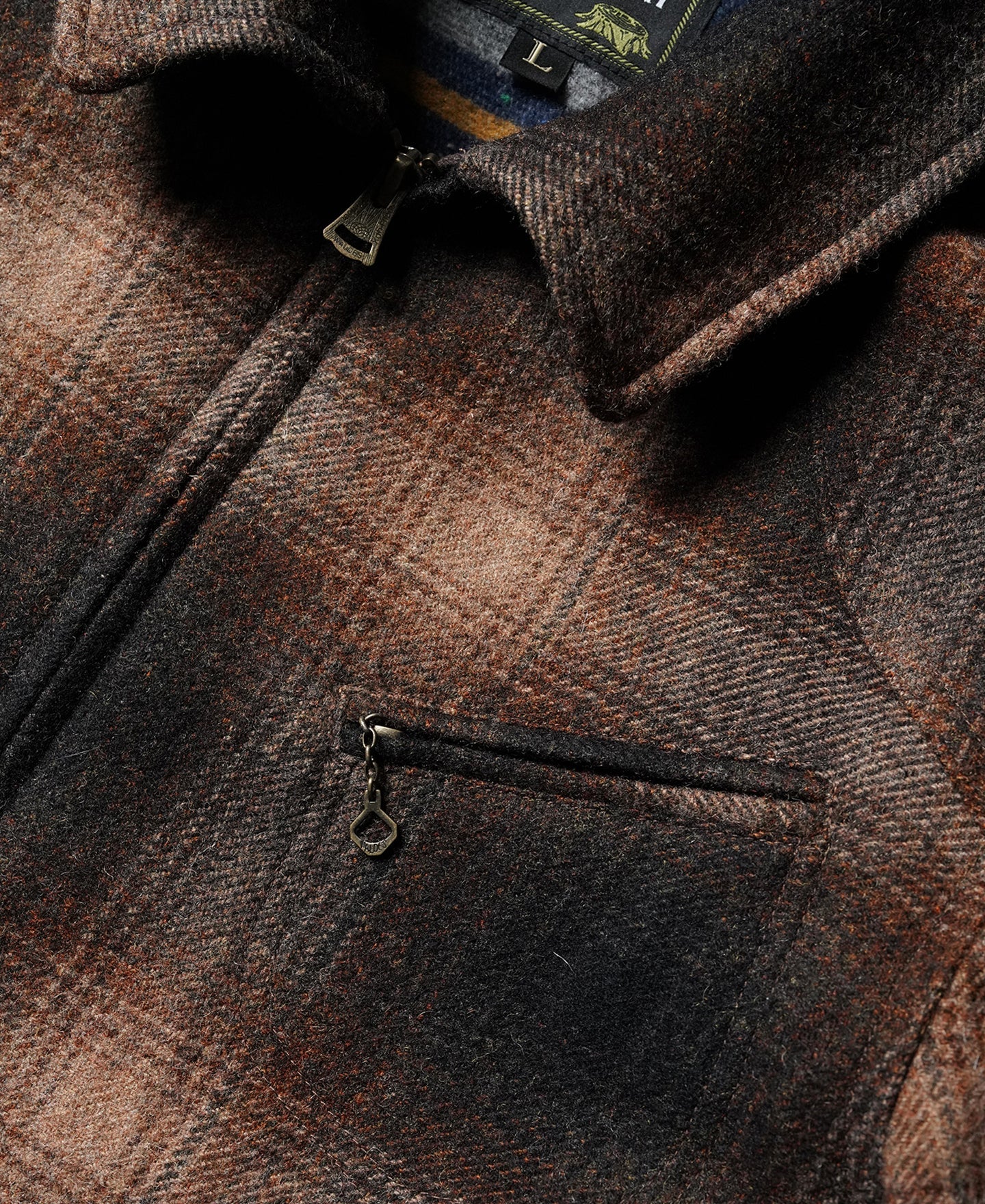 1930s Wool Shadow Plaid Tweed Cossack Jacket