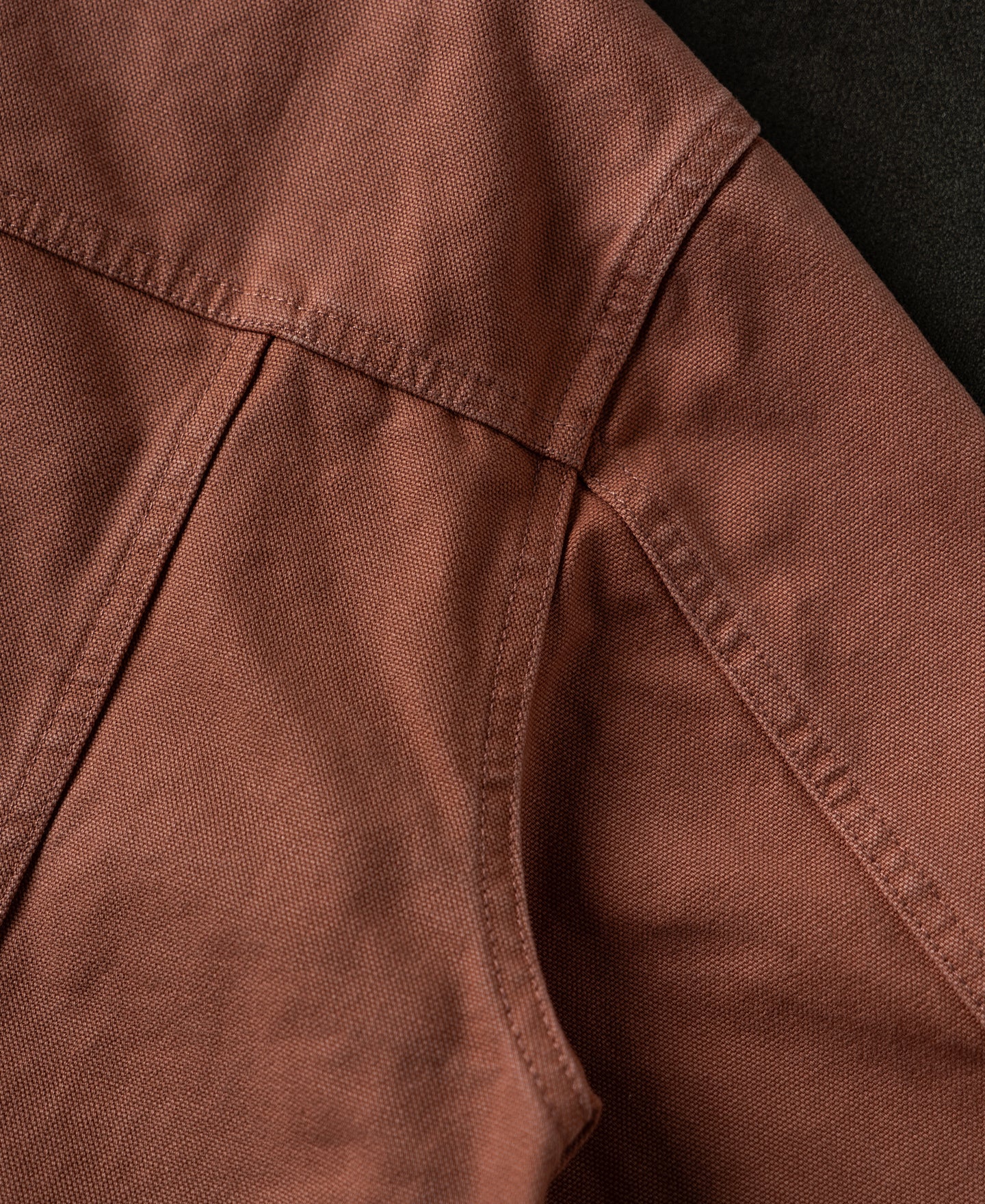 Classic Canvas Cruiser Cropped Jacket - Clay