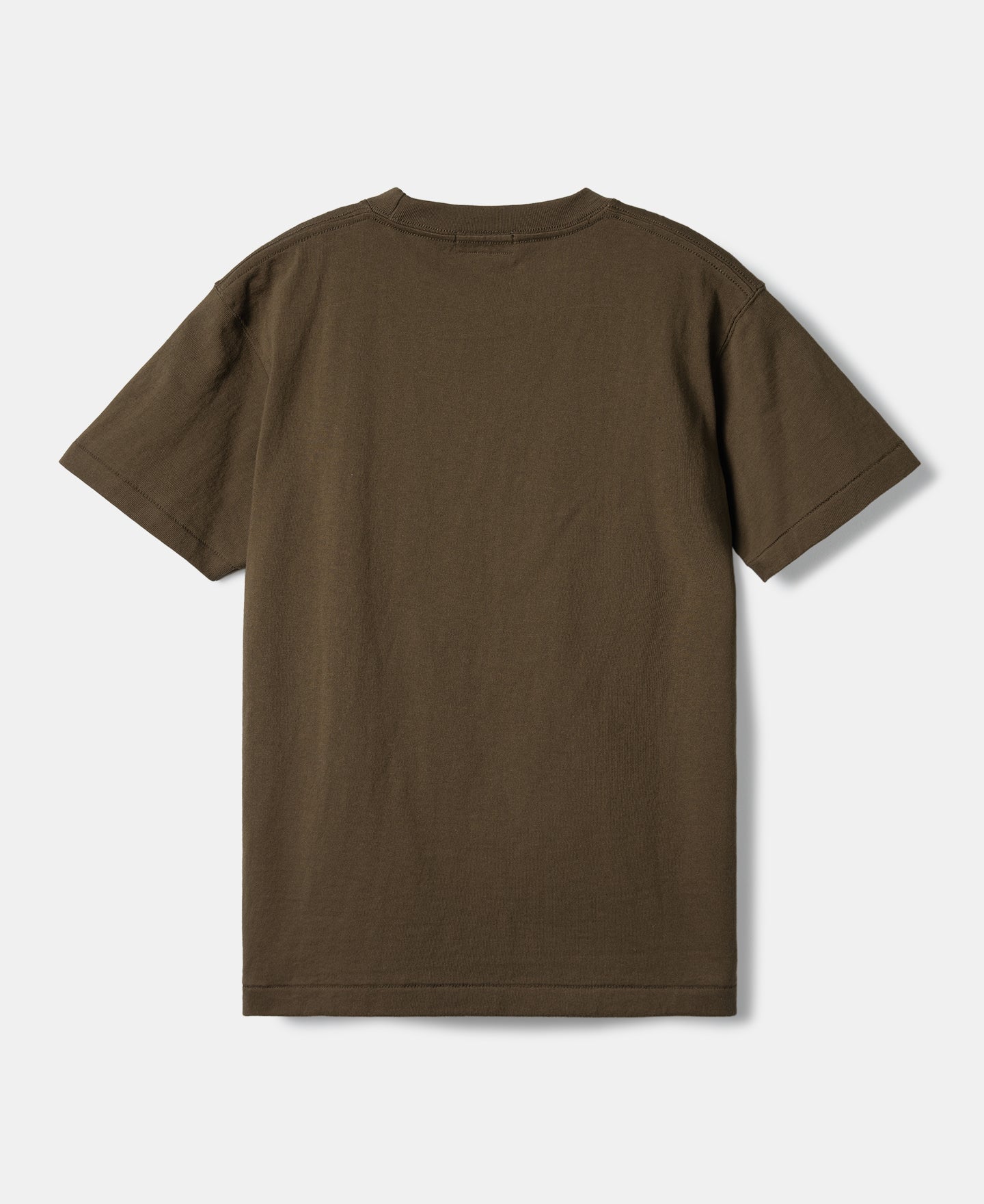 Regular Fit Heavyweight Tubular Jersey T-Shirt - Brown
