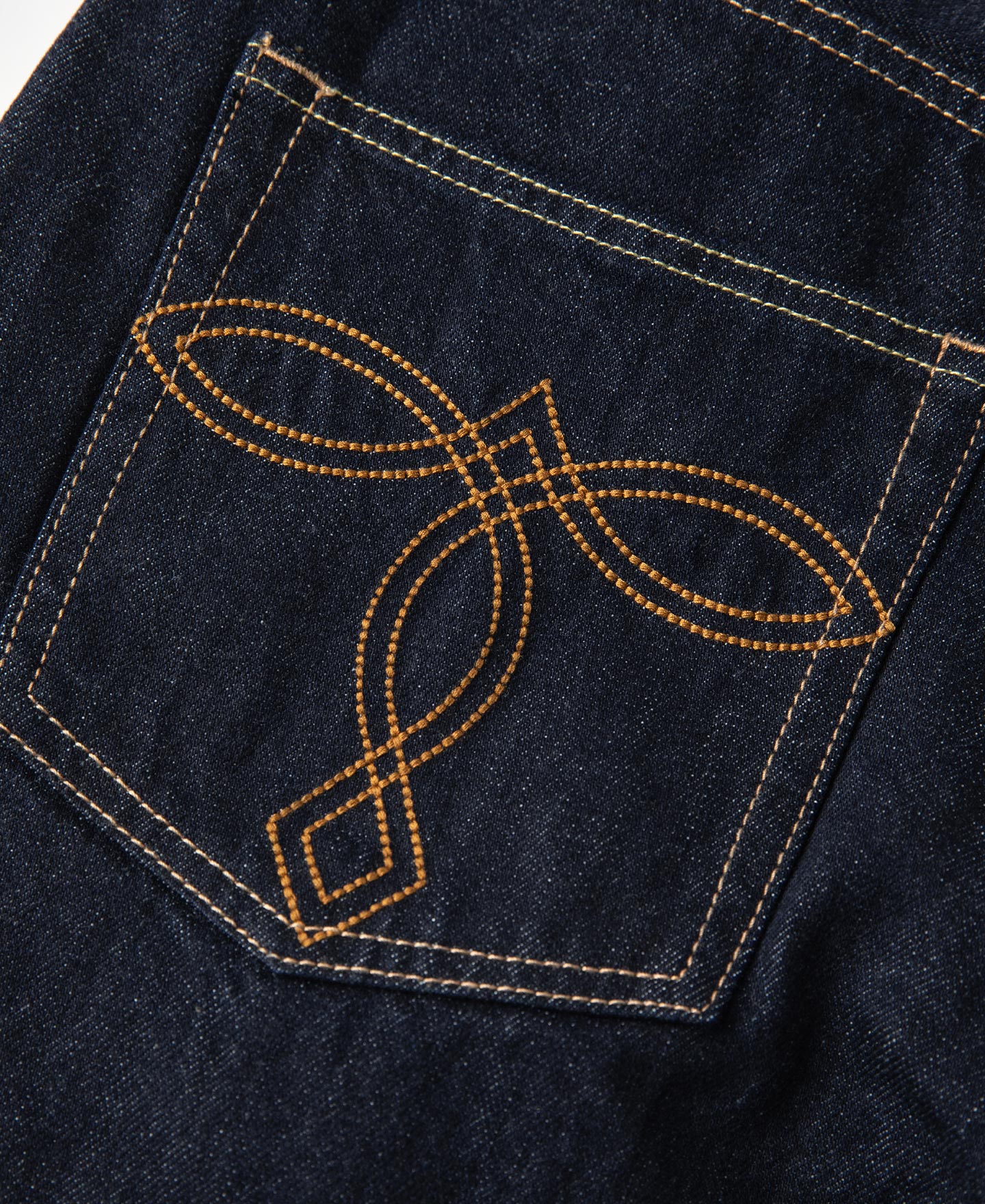 13.2 oz Embroidered Pocket Denim Jeans - Prewashed