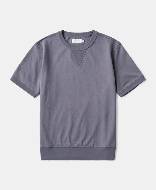 1950s V-Gusset Cotton T-Shirt - Purple