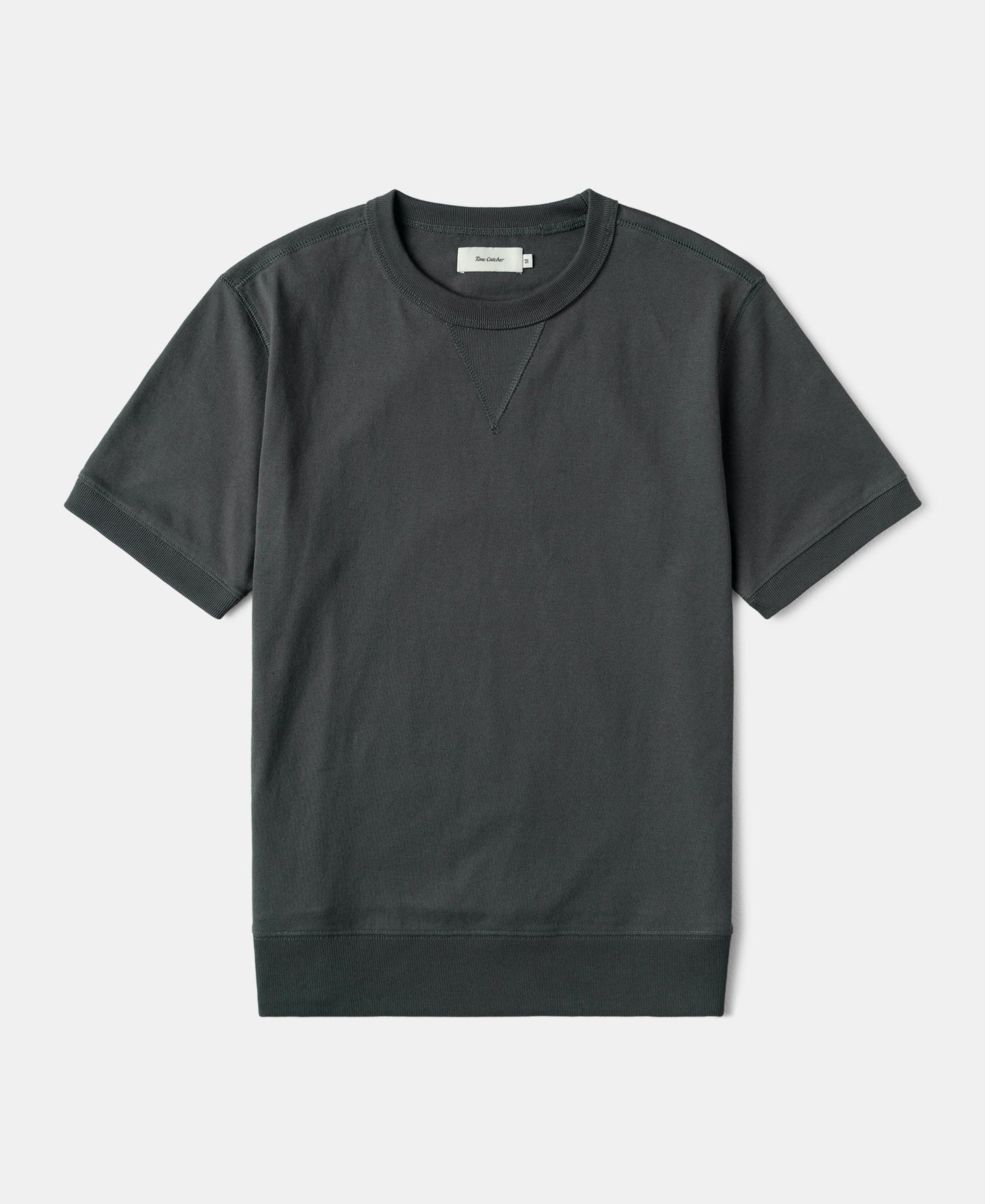 1950s V-Gusset Cotton T-Shirt - Vintage Black