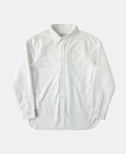 Classic Button-Down Oxford Shirt - White