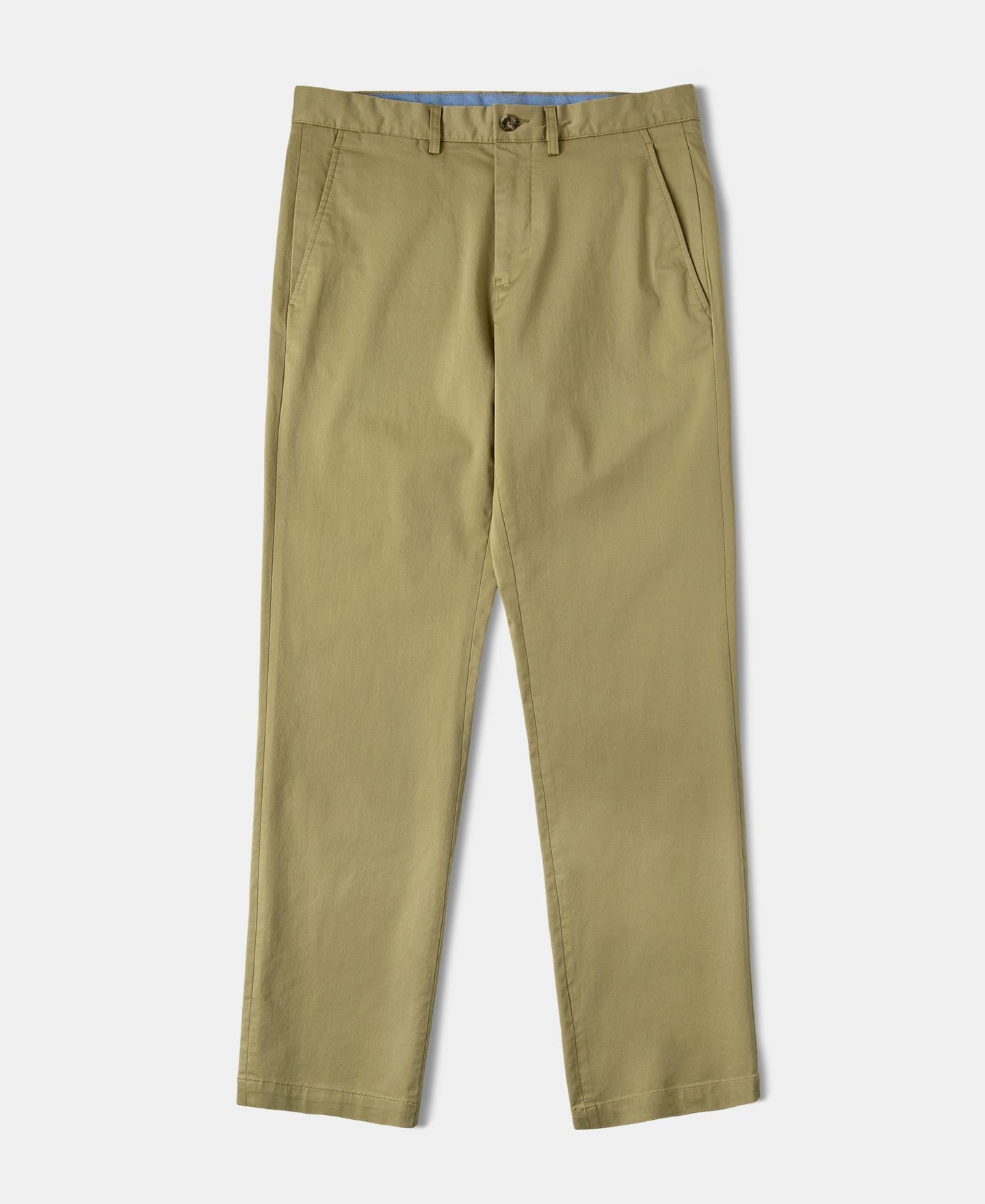 Cotton-Blend Slim Tapered Trousers - Khaki