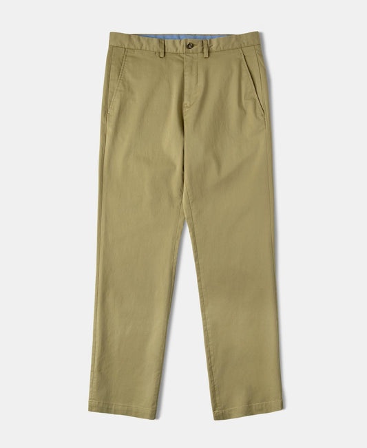 Cotton-Blend Slim Tapered Trousers - Khaki