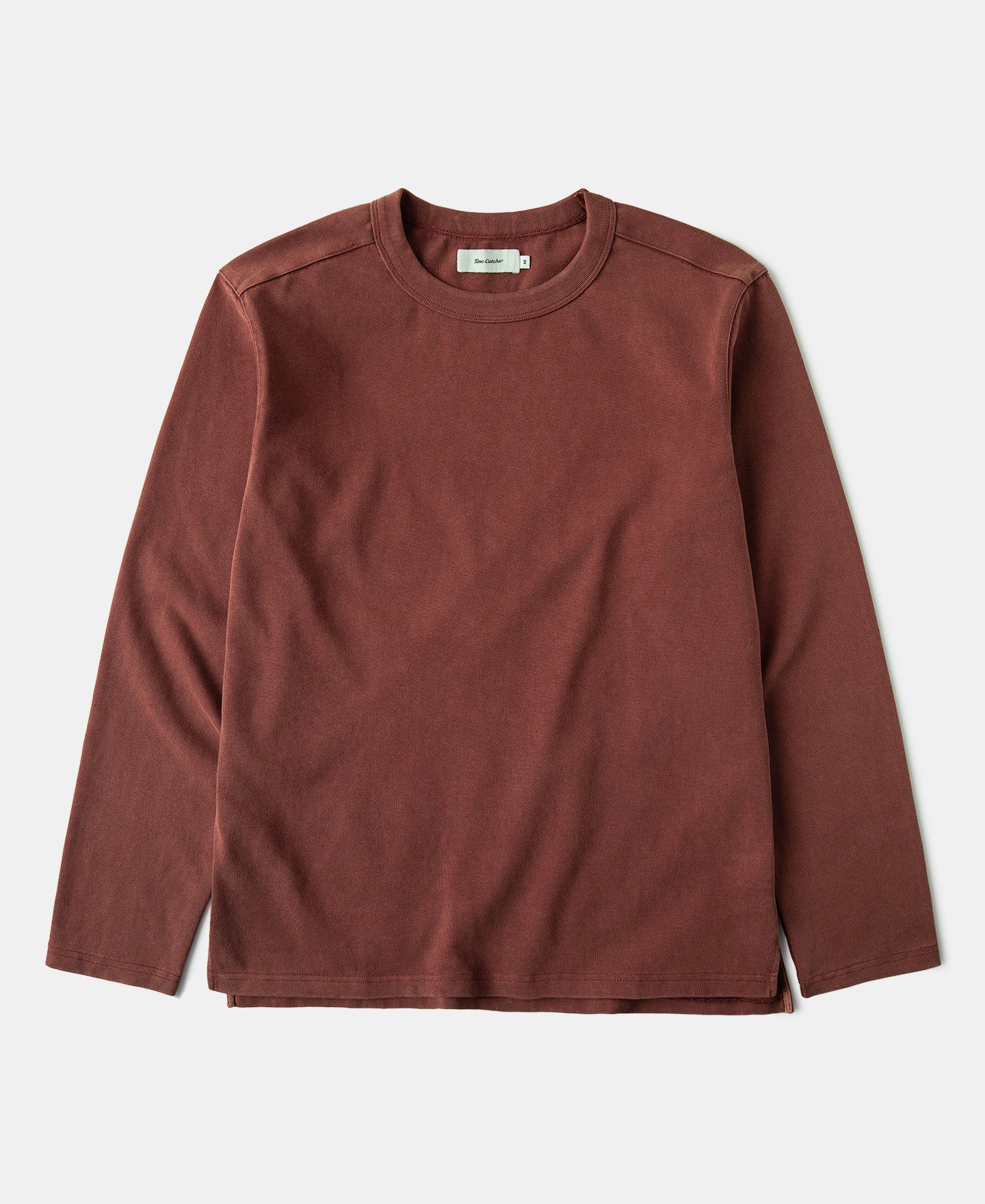 Sun-Washed Cotton Long Sleeve T-Shirt - Clay