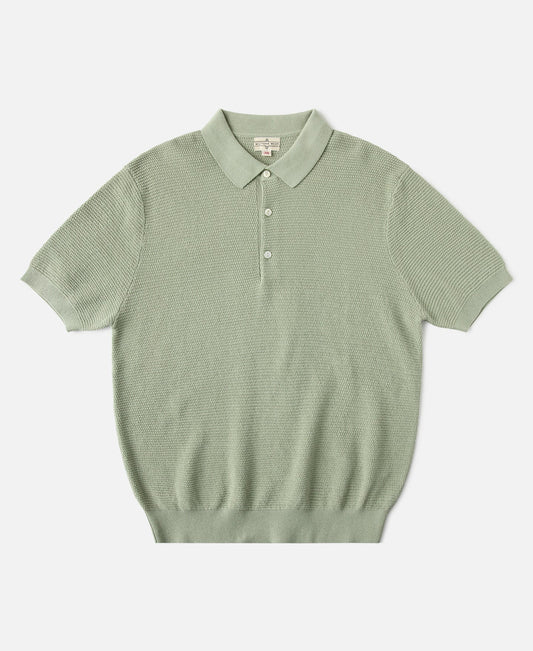 Lot 926 Jacquard Short Sleeve Polo Shirt - Light Green