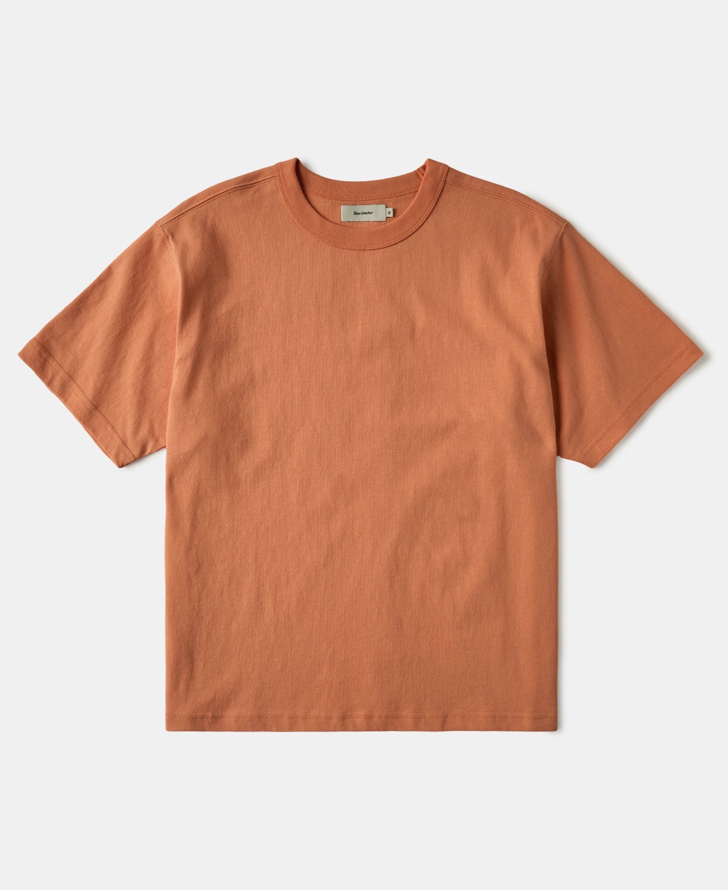 1990s Heavyweight Cotton Jersey Boxy T-Shirt - Light Orange