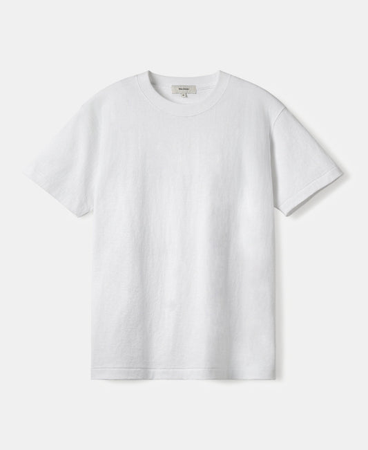 Regular Fit Heavyweight Tubular Jersey T-Shirt - White