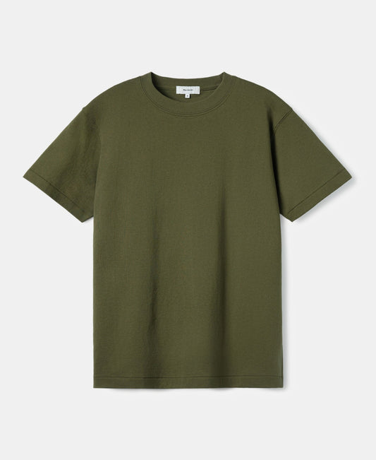 Regular Fit Heavyweight Tubular Jersey T-Shirt - Olive