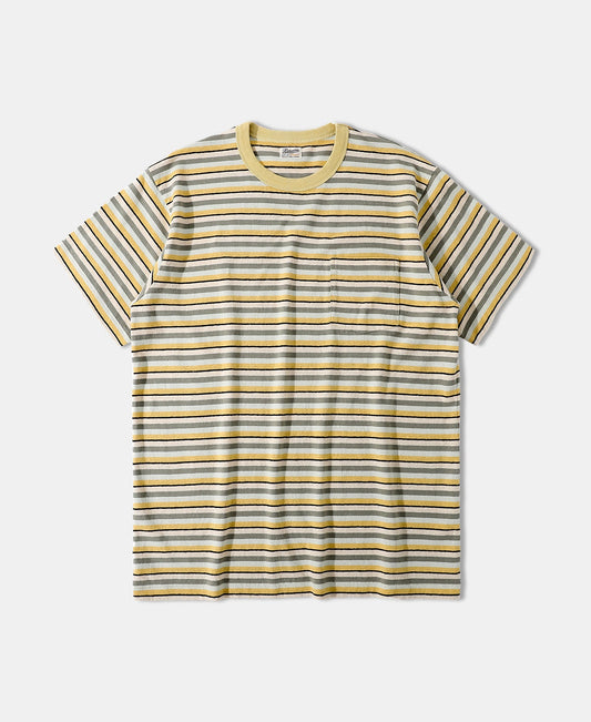 Hemp Organic Cotton Blend Stripe T-Shirt - Yellow