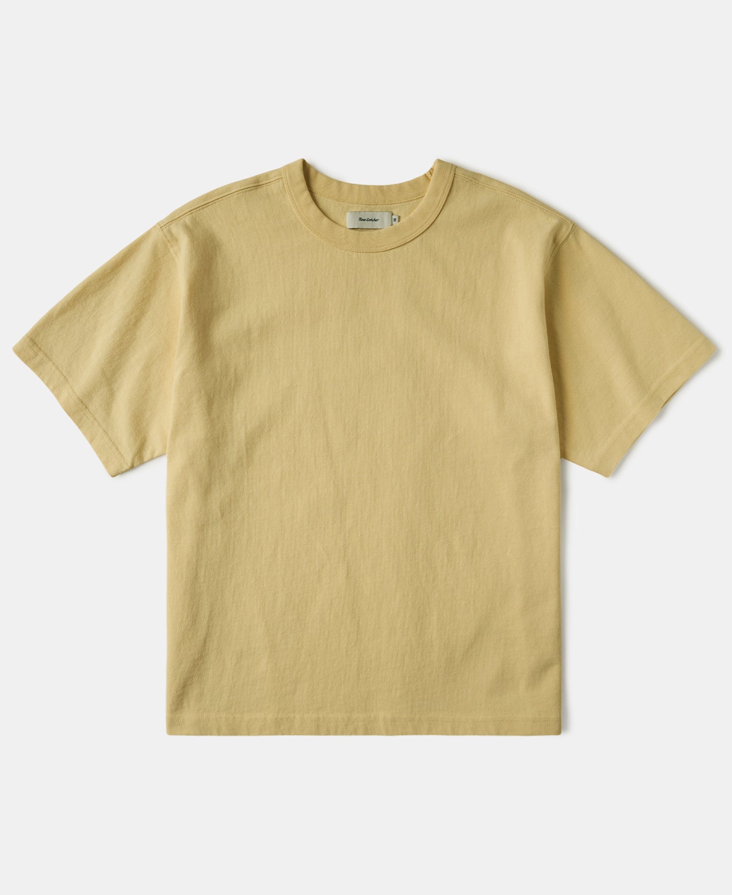 1990s Heavyweight Cotton Jersey Boxy T-Shirt - Yellow