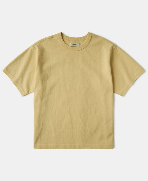 1990s Heavyweight Cotton Jersey Boxy T-Shirt - Yellow