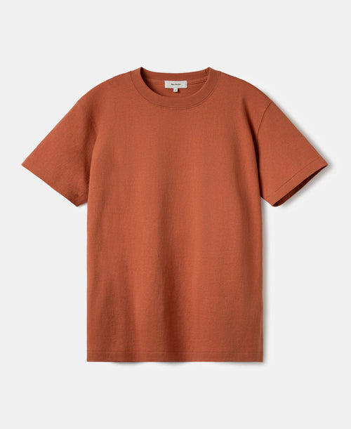 Regular Fit Heavyweight Tubular Jersey T-Shirt - Orange