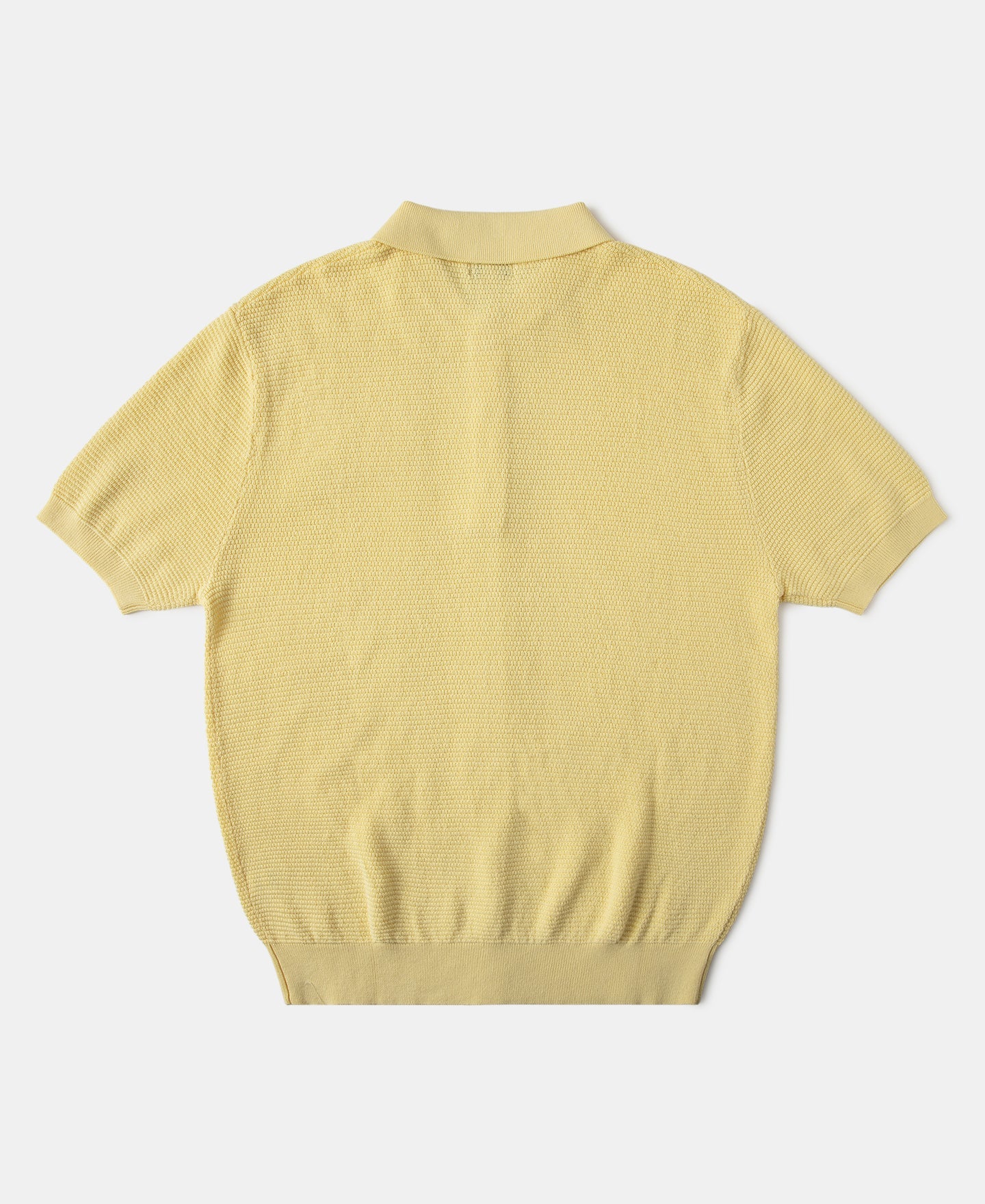 Lot 926 Jacquard Short Sleeve Polo Shirt - Yellow