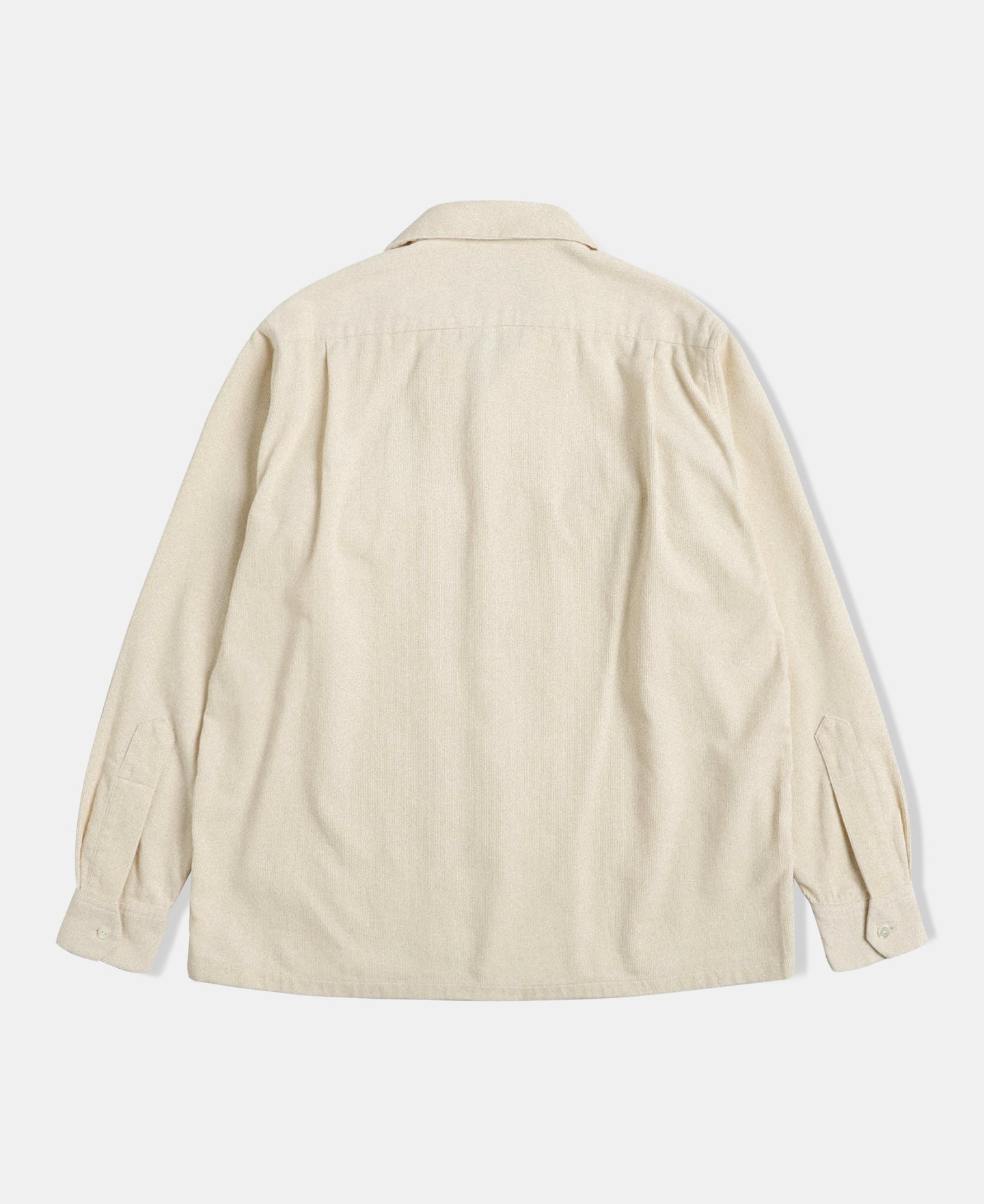 Lot 220 Corduroy Open Collar Shirt - Cream