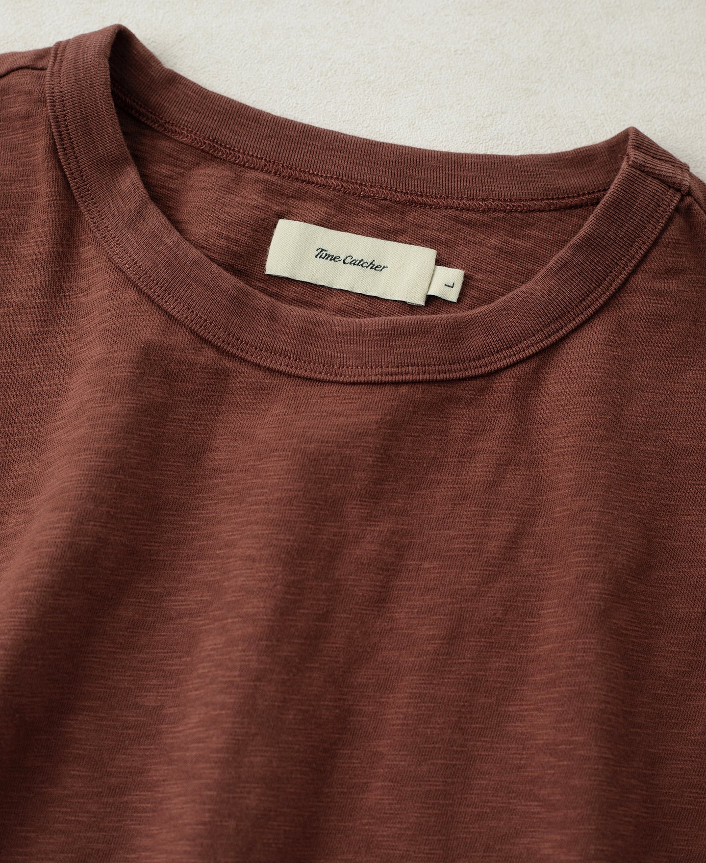 Vintage Slub Cotton Cap Sleeve T-Shirt - Clay