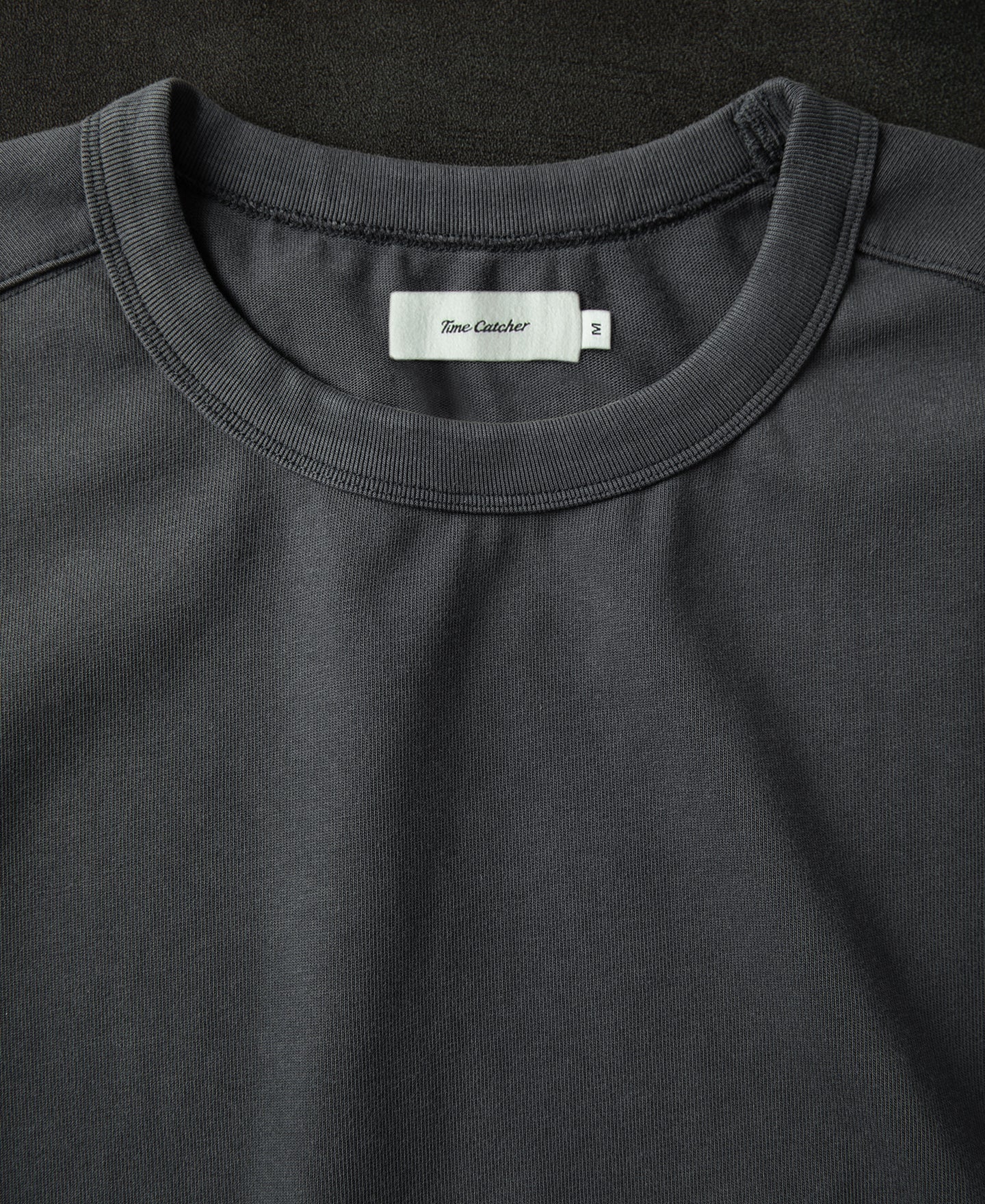 Sun-Washed Cotton Long Sleeve T-Shirt - Vintage Black