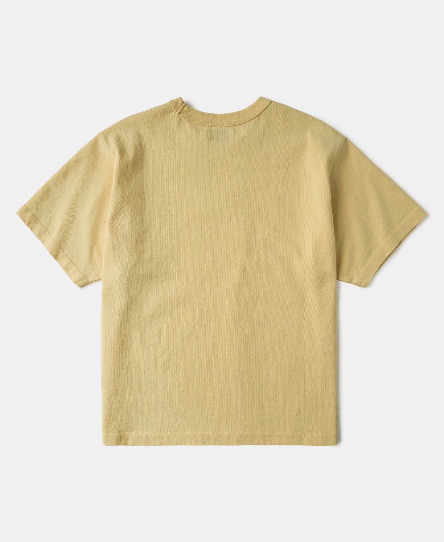1990s Heavyweight Cotton Jersey Boxy T-Shirt - Yellow