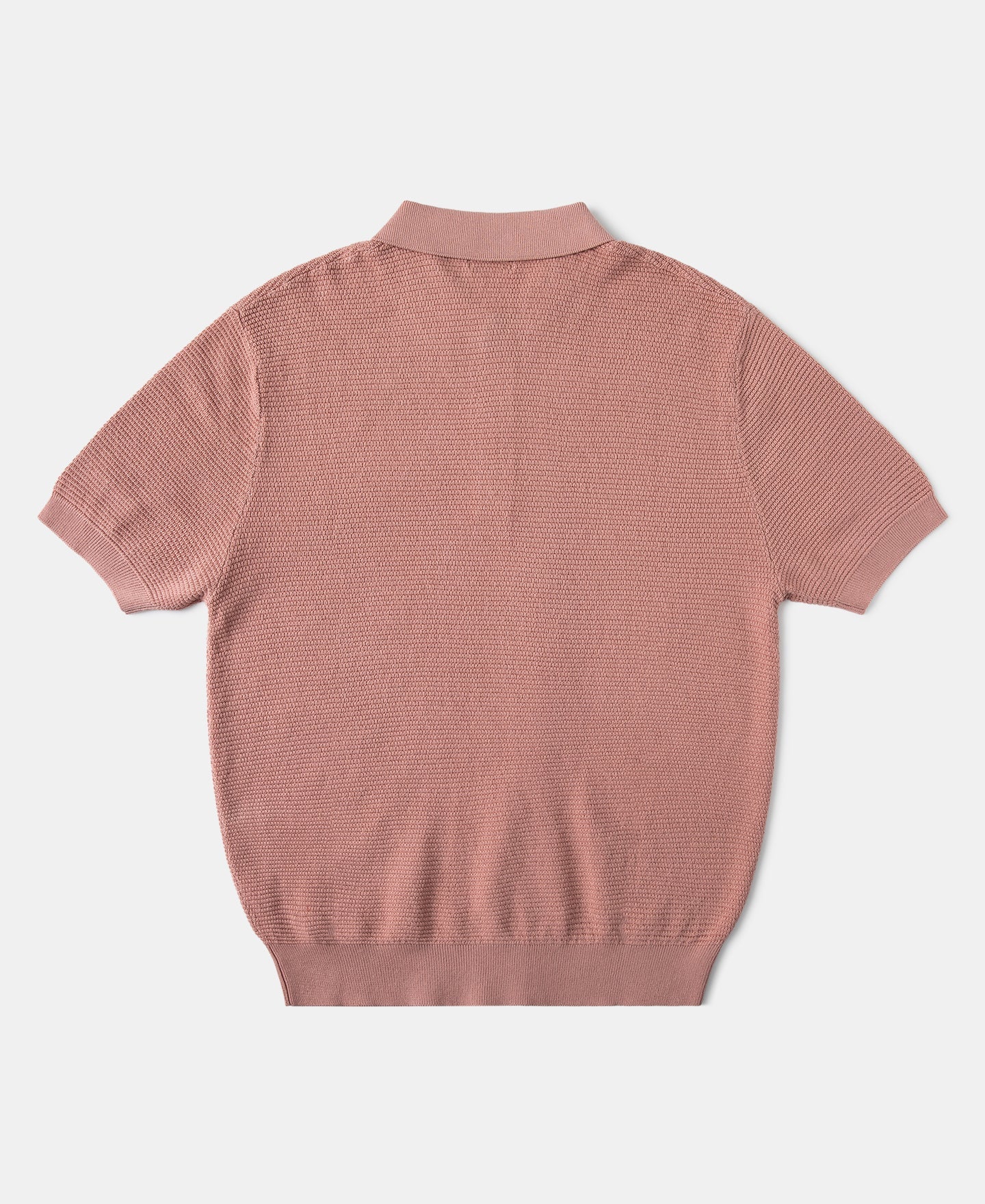 Lot 926 Jacquard Short Sleeve Polo Shirt - Pink