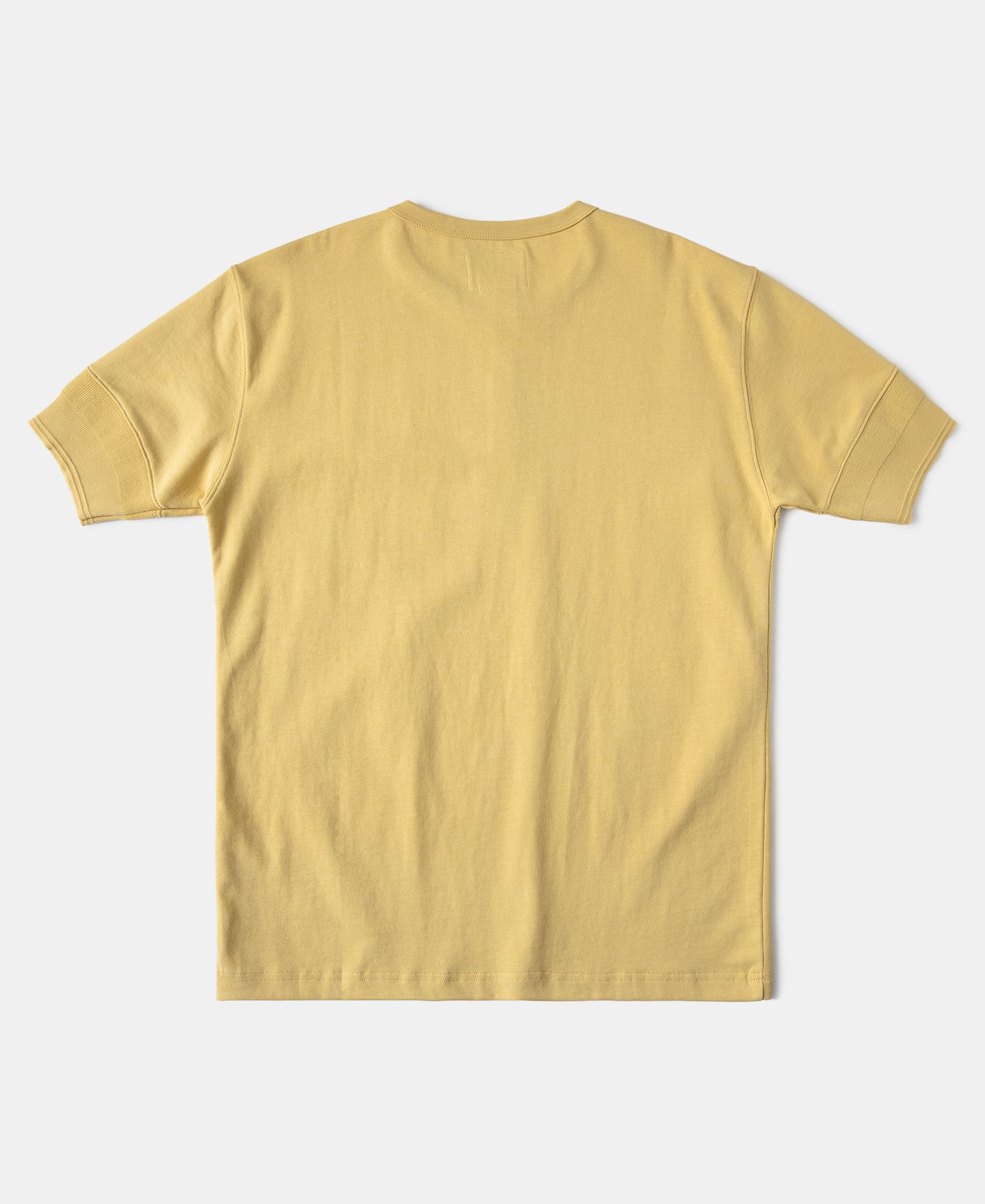 Vintage Short Sleeve Henley T-Shirt - Yellow
