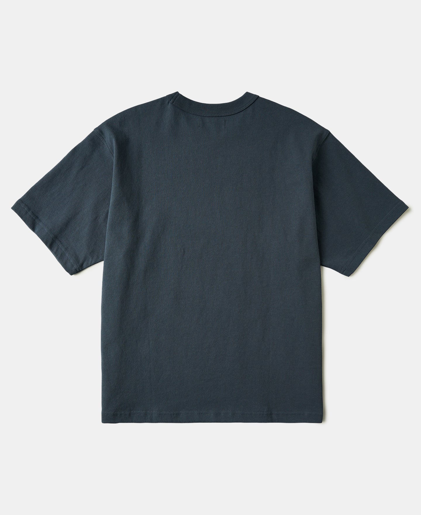 1990s Heavyweight Cotton Jersey Boxy T-Shirt - Gray Blue