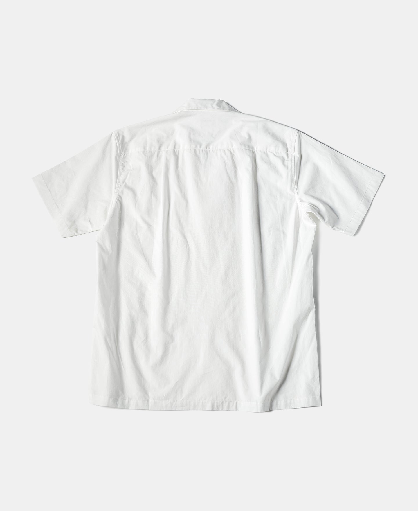 Classic Panama Open Collar Shirt - Ivory White