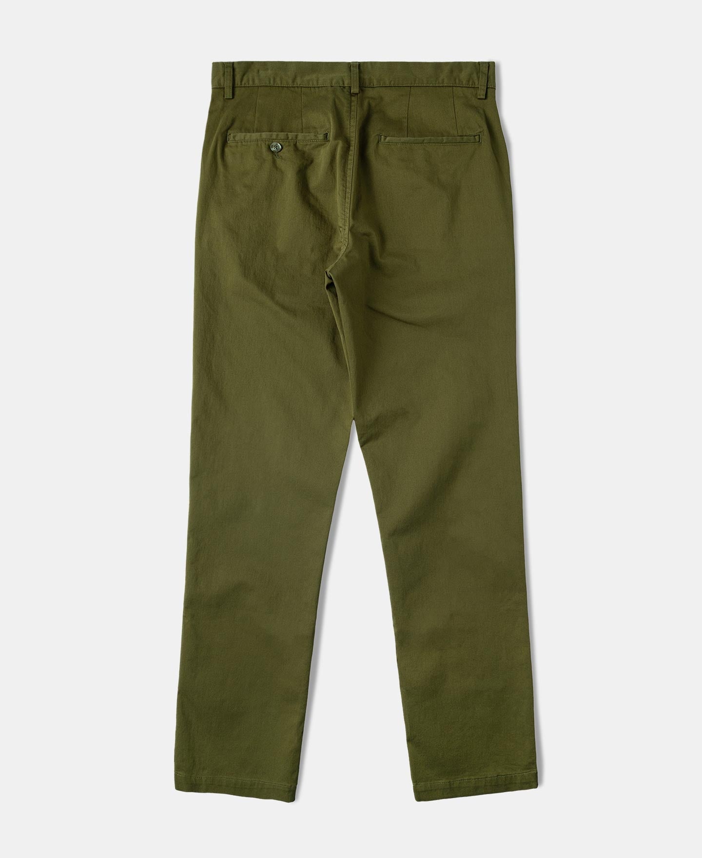 Cotton-Blend Slim Tapered Trousers - Olive