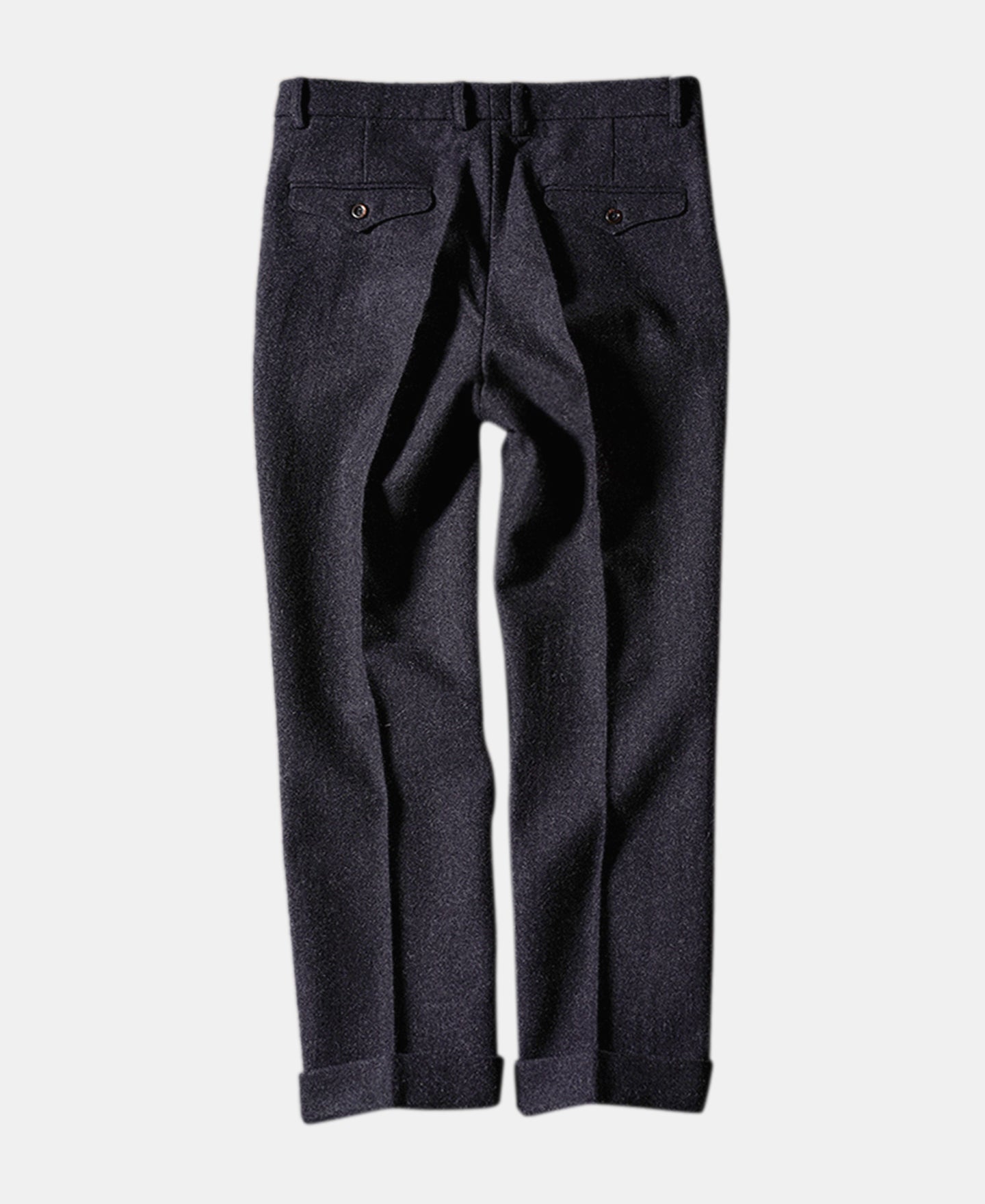 1930s Charcoal Gray Tweed Pleated Trousers