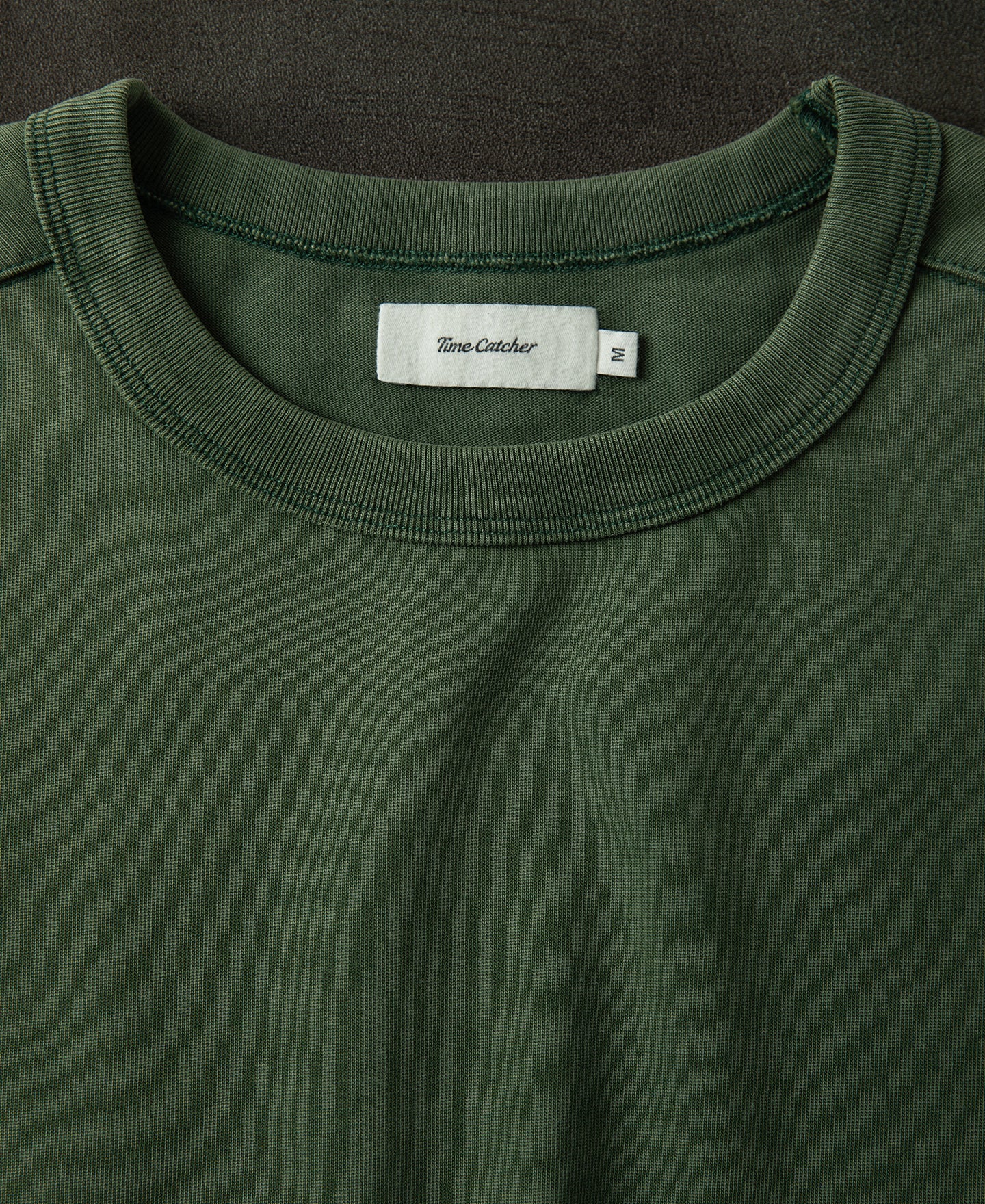 Sun-Washed Cotton Long Sleeve T-Shirt - Washed Green
