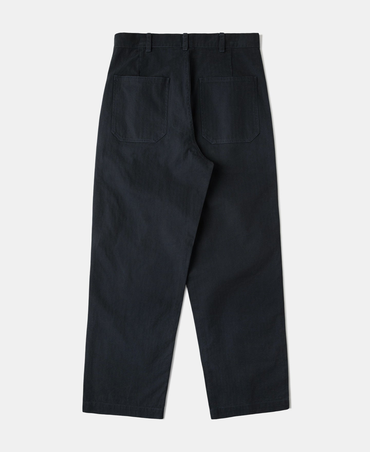 1940s USN-Inspired Herringbone Deck Trousers - Navy