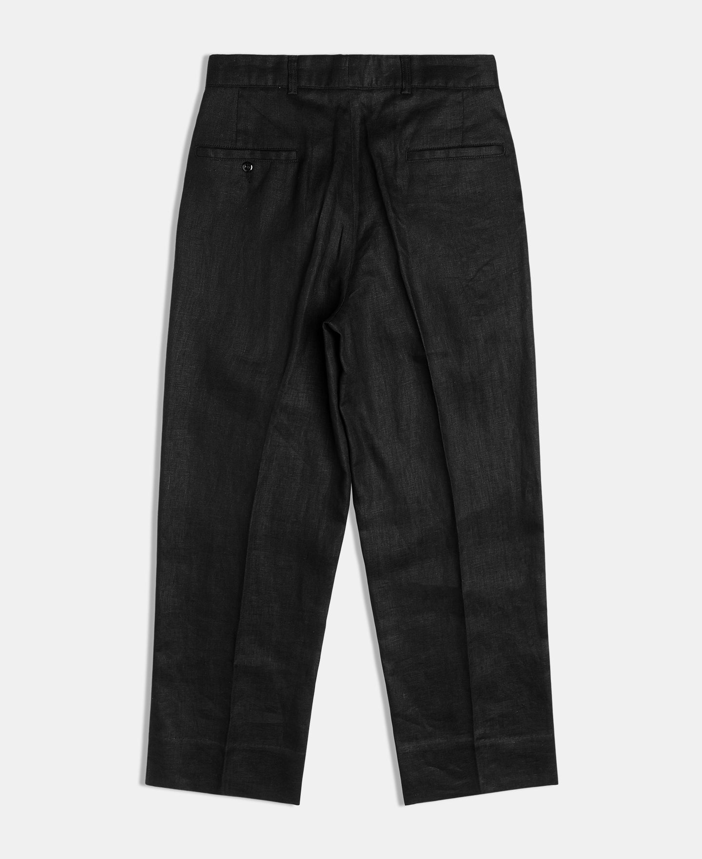 Lot 841 1940s Linen Two Tuck Slacks - Black