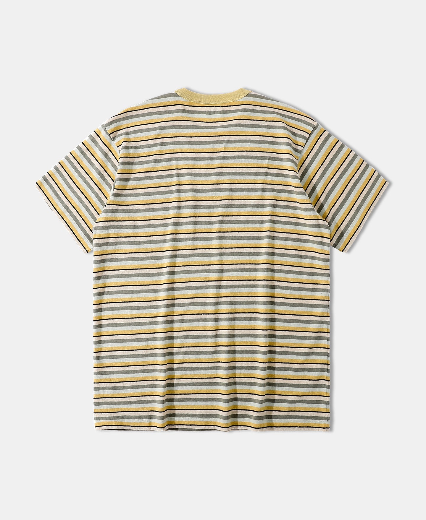 Hemp Organic Cotton Blend Stripe T-Shirt - Yellow