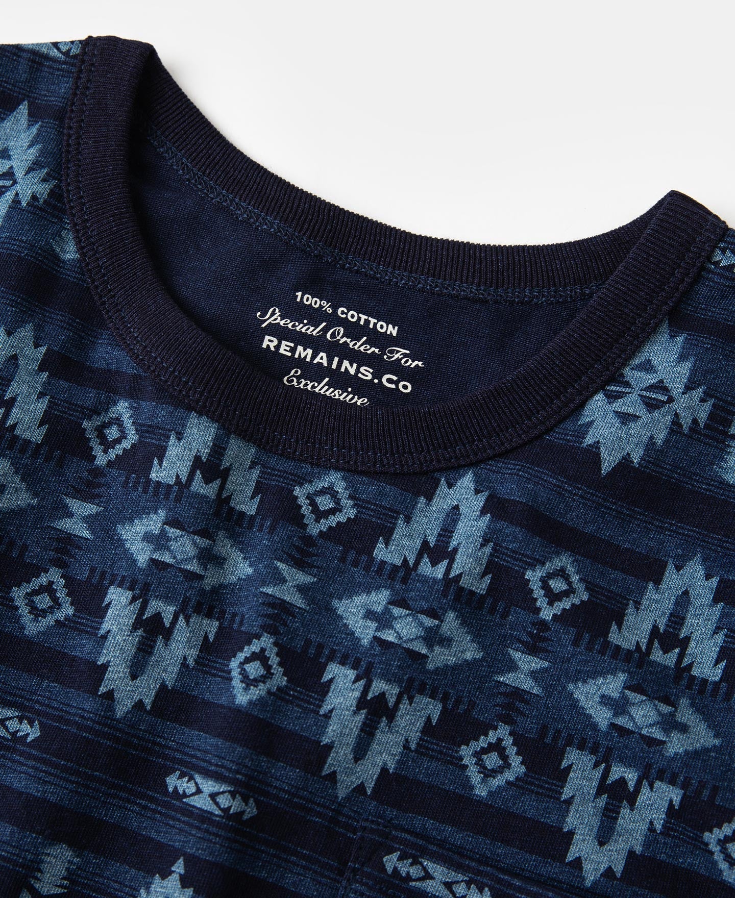 Dark Indigo Navajo-Inspired Pocket T-Shirt