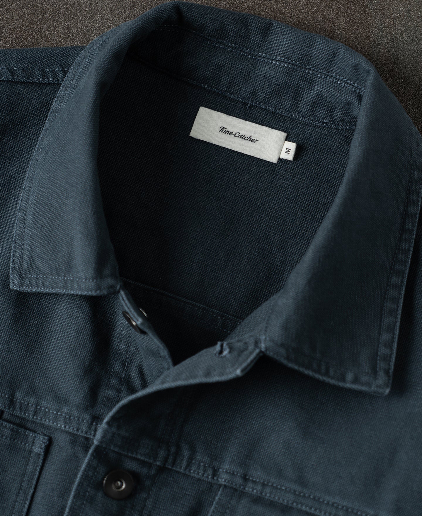 Classic Canvas Cruiser Cropped Jacket - Navy
