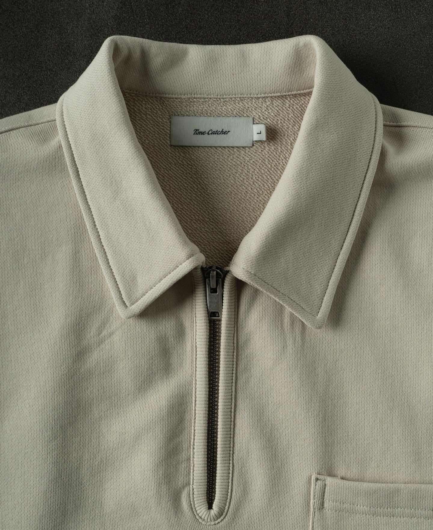Heavyweight Quarter-Zip Collar Sweatshirt - Ivory