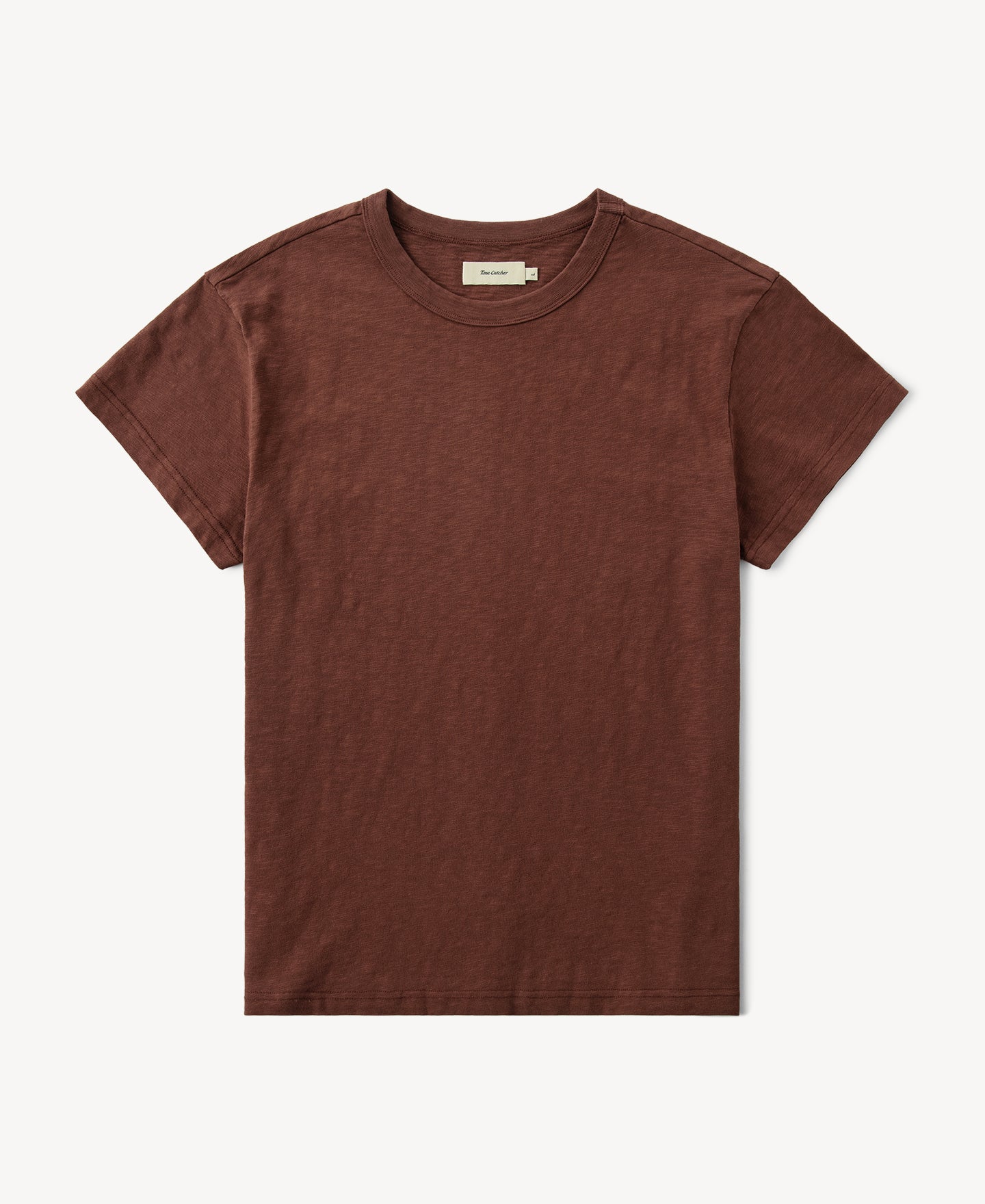 Vintage Slub Cotton Cap Sleeve T-Shirt - Clay